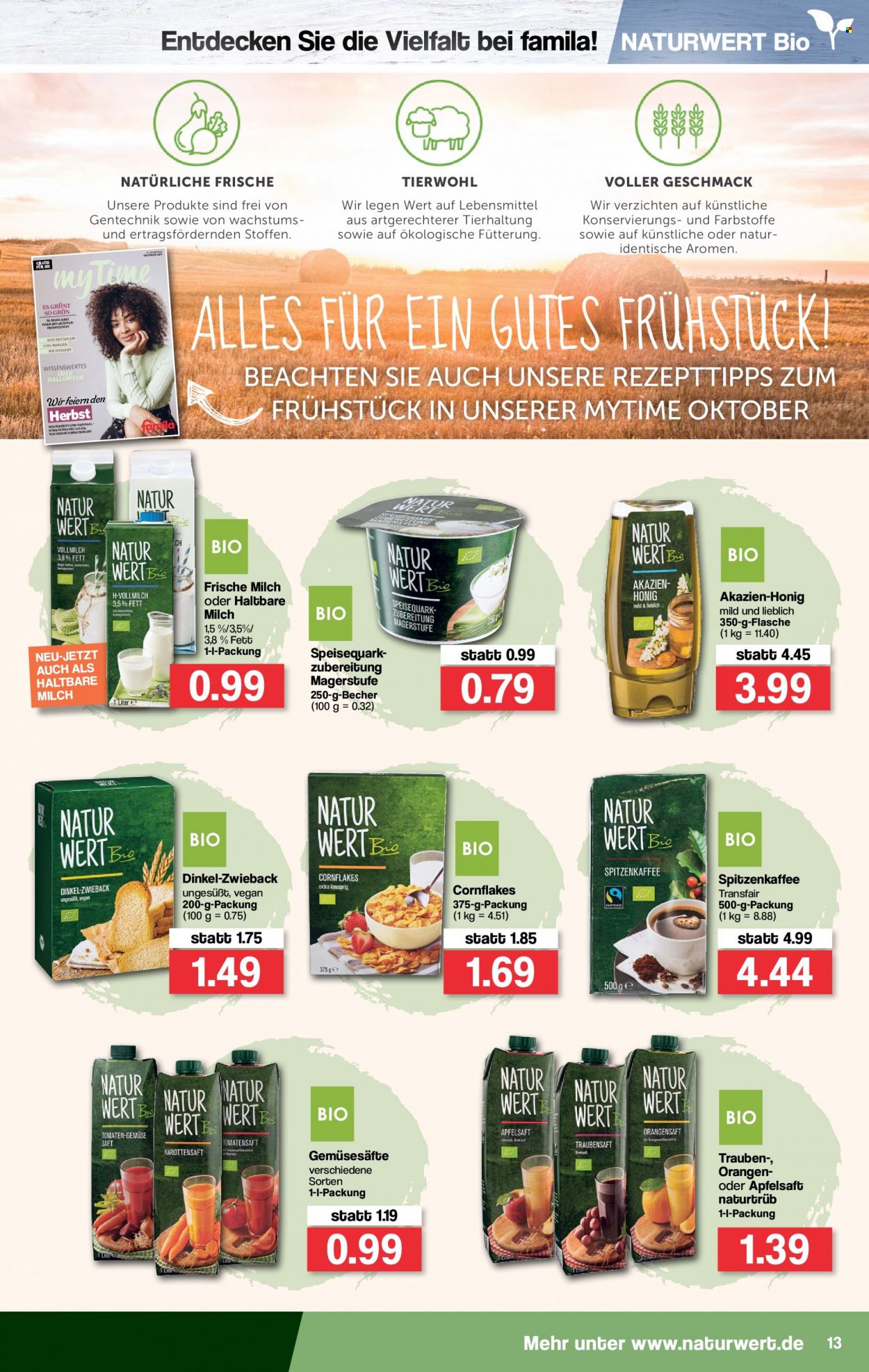 famila Prospekte  - 4.10.2021 - 9.10.2021. Seite 13