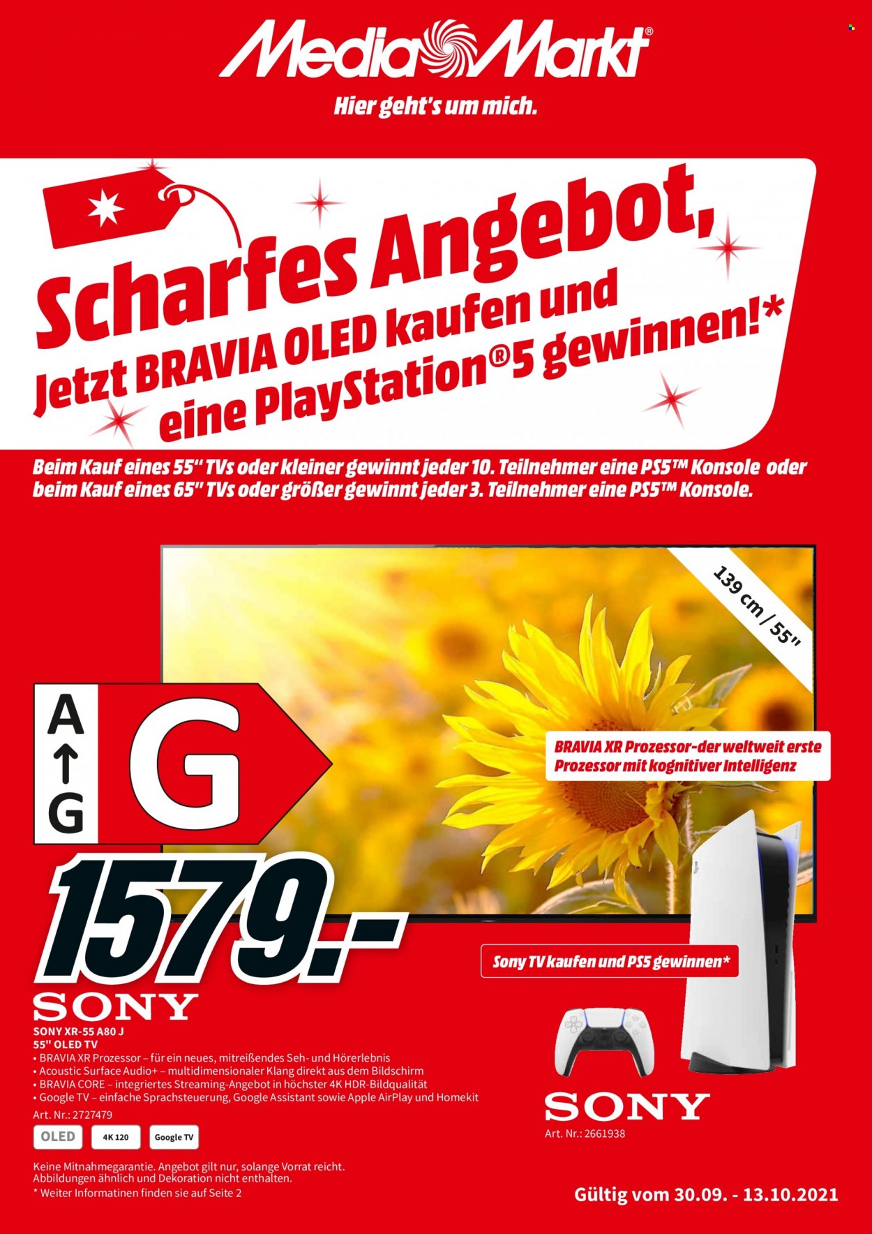 MediaMarkt Prospekte  - 30.09.2021 - 13.10.2021. Seite 1