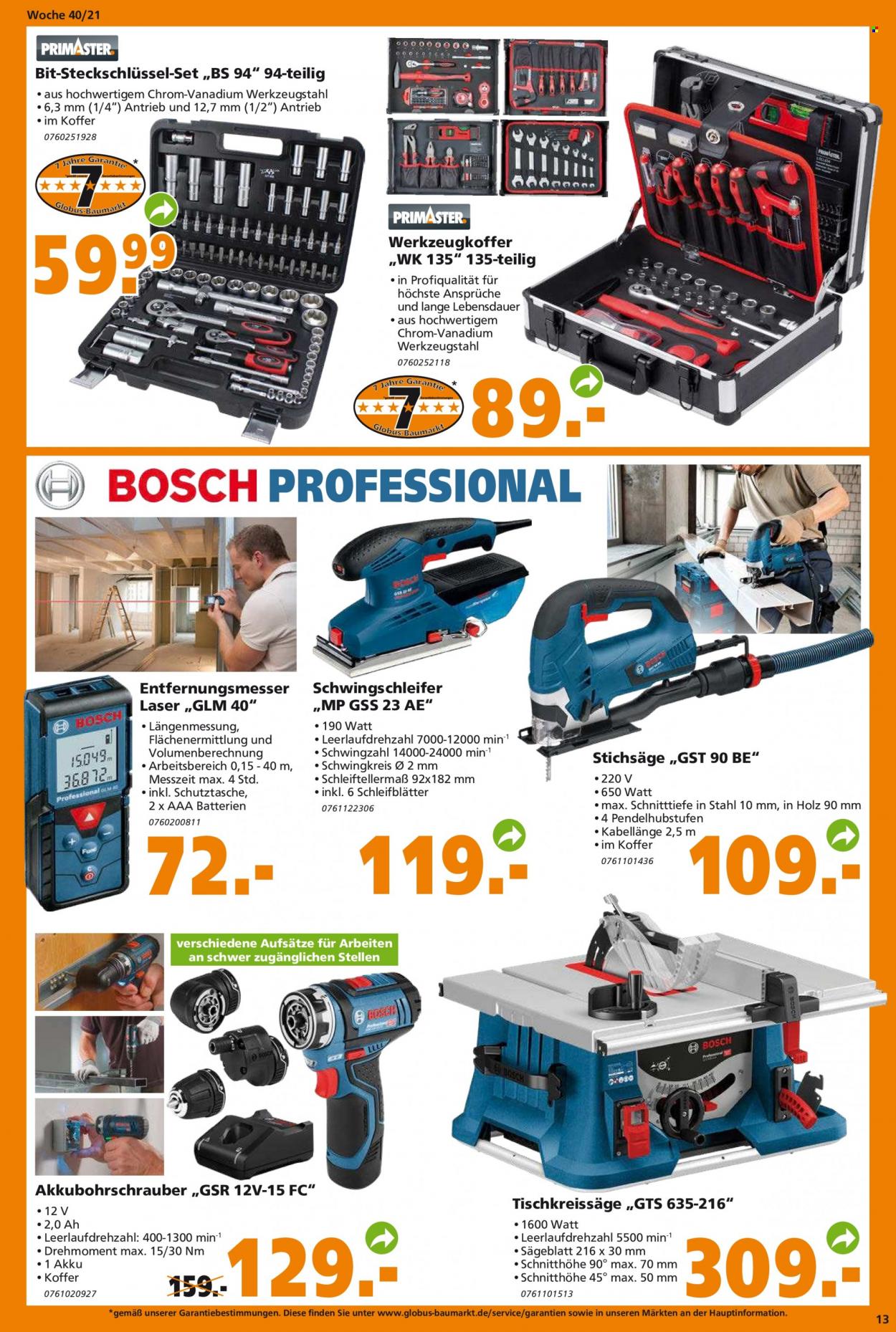 Globus Baumarkt Prospekte  - 4.10.2021 - 9.10.2021. Seite 13
