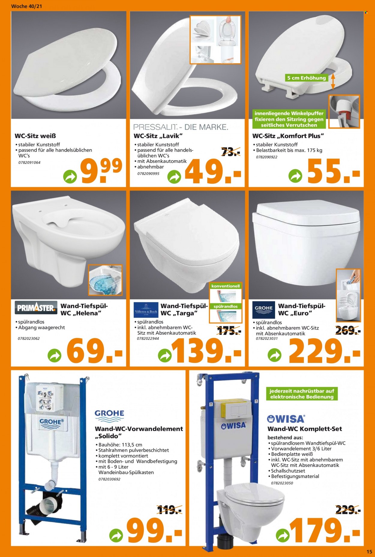 Globus Baumarkt Prospekte  - 4.10.2021 - 9.10.2021. Seite 15