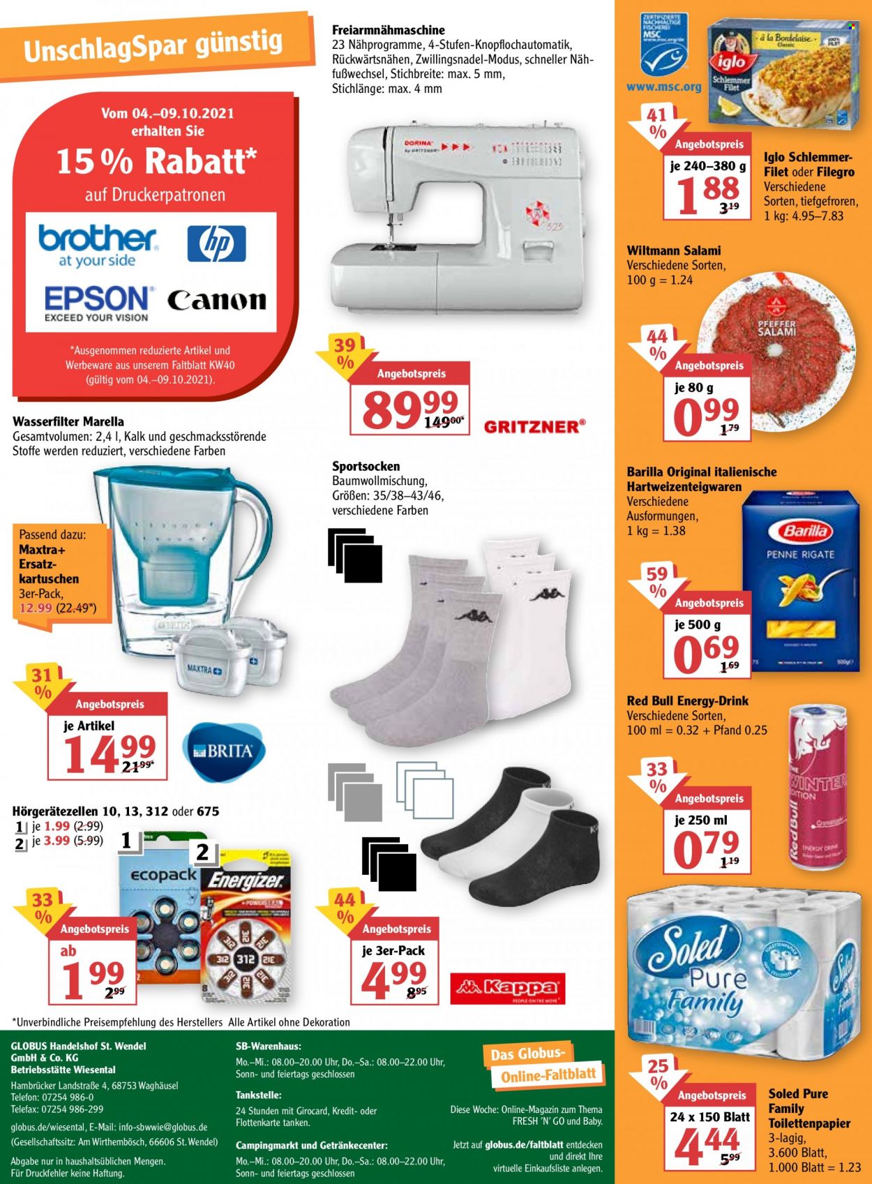 Globus Prospekte  - 4.10.2021 - 9.10.2021. Seite 52