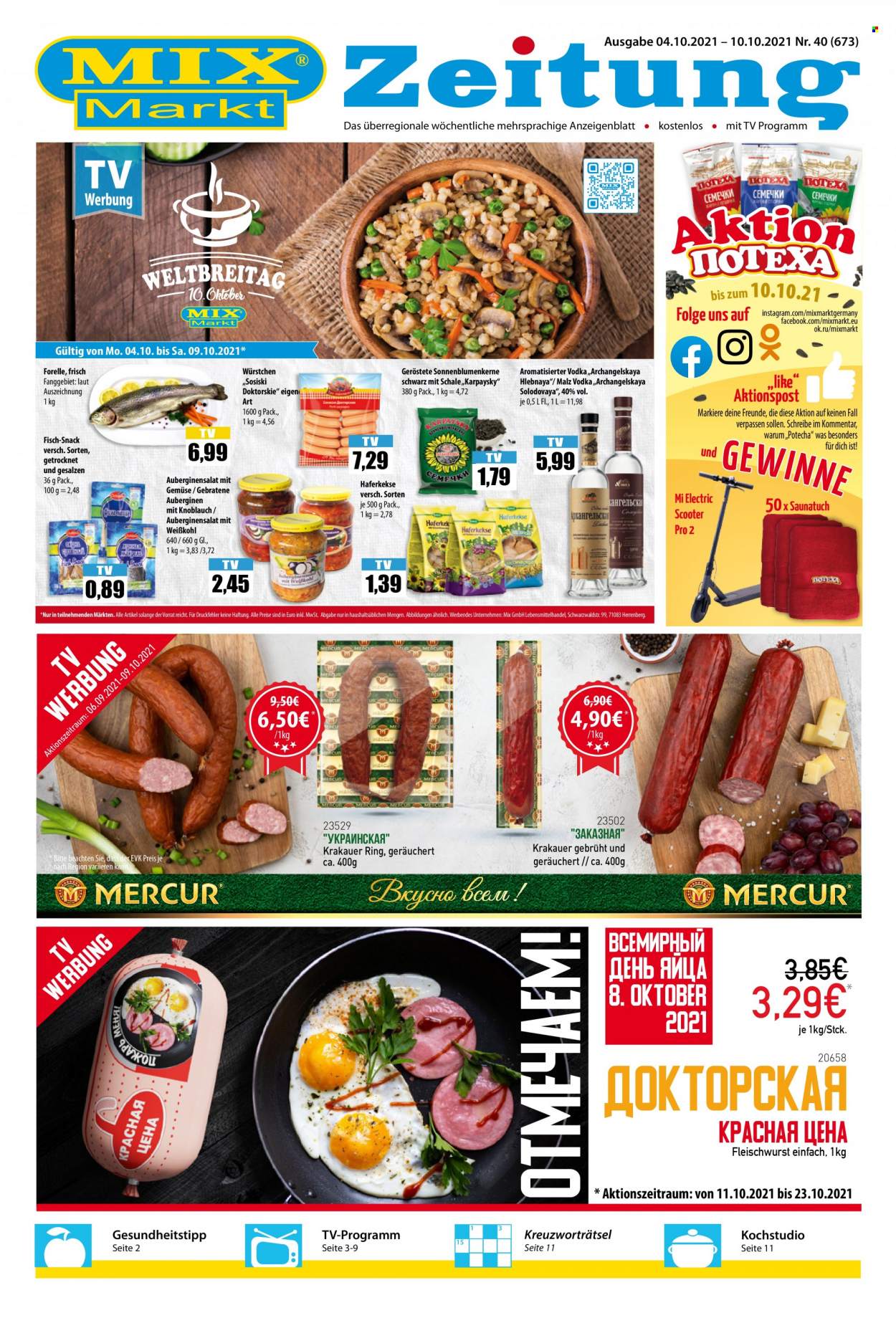 Mix Markt Prospekte  - 4.10.2021 - 10.10.2021. Seite 1