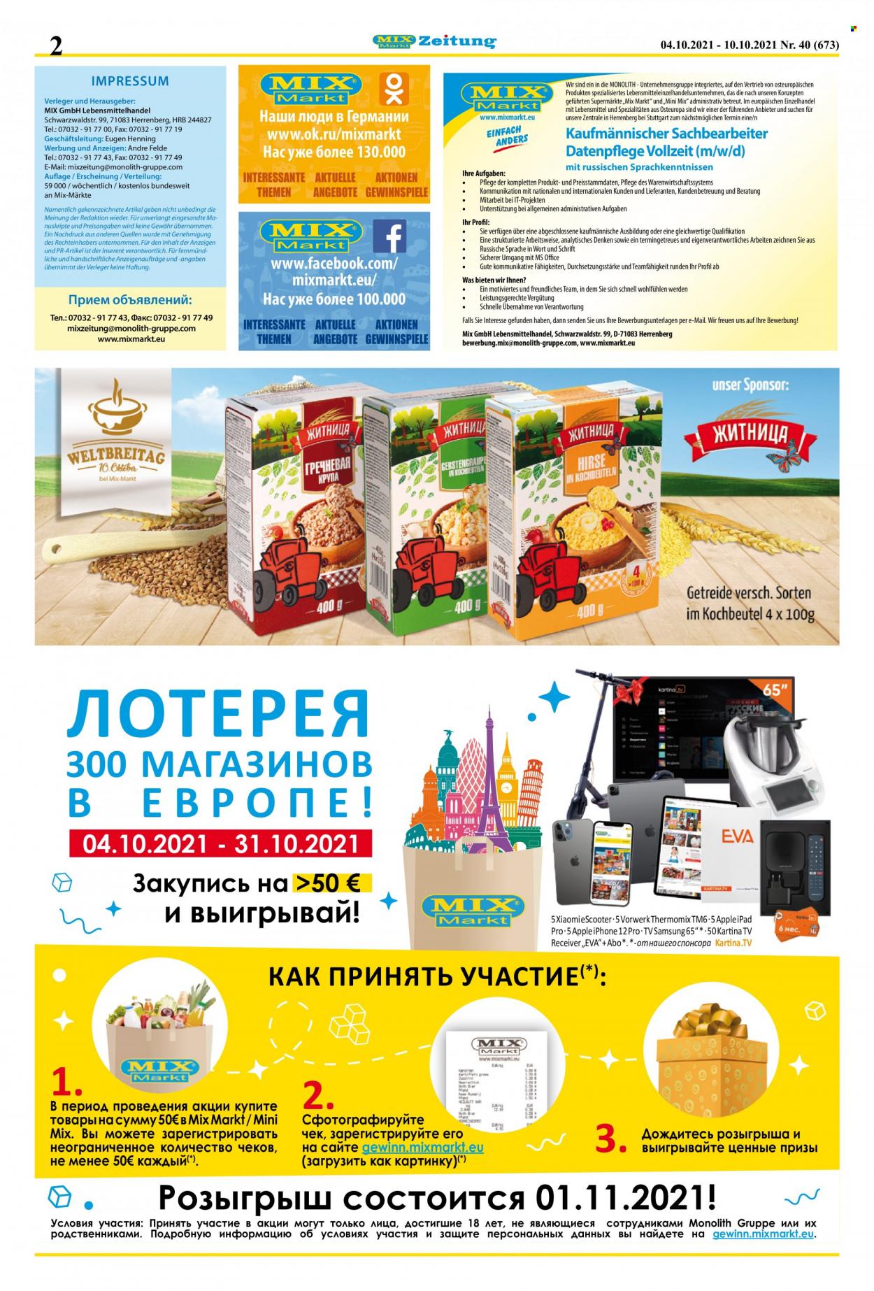 Mix Markt Prospekte  - 4.10.2021 - 10.10.2021. Seite 2