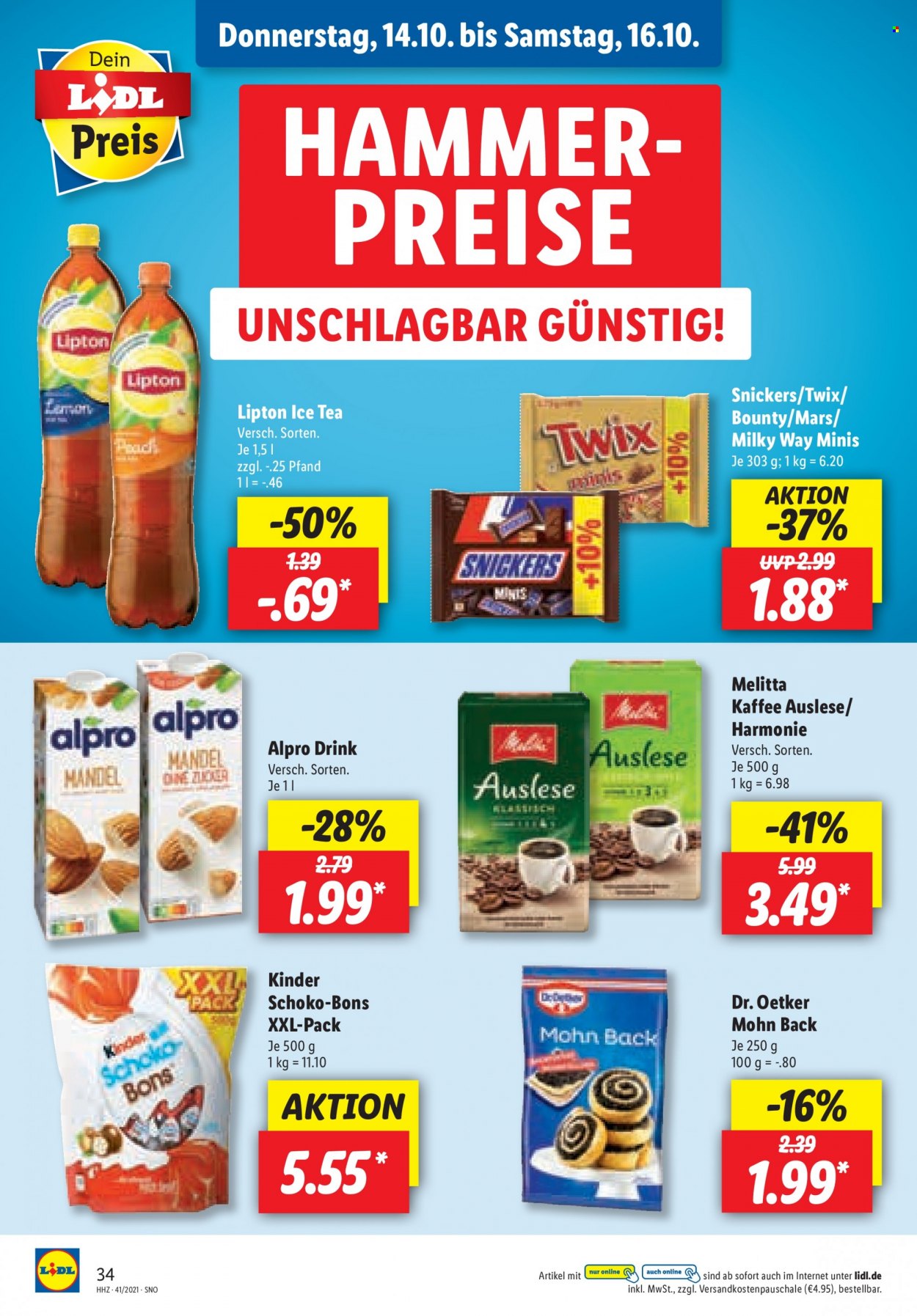 Lidl Prospekte  - 11.10.2021 - 16.10.2021. Seite 34