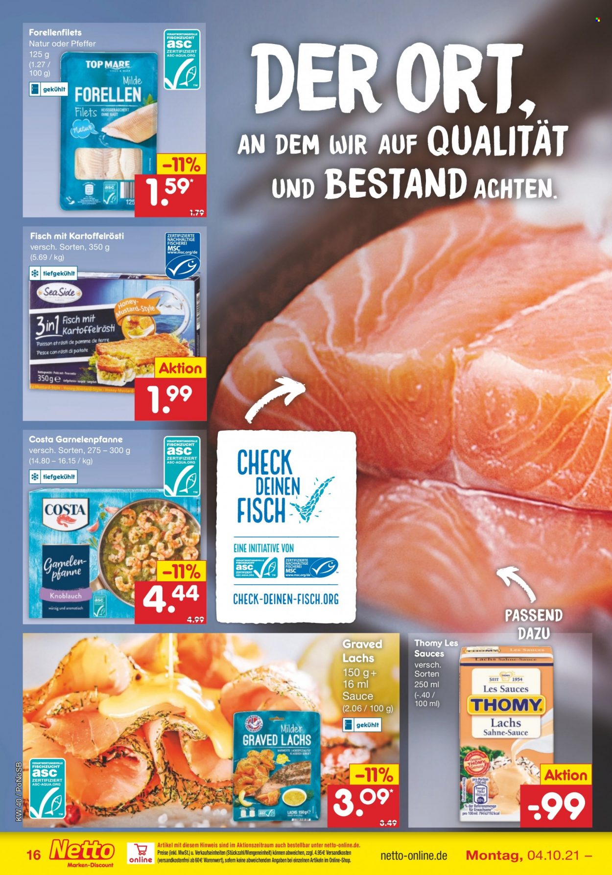 Netto Marken-Discount Prospekte  - 4.10.2021 - 9.10.2021. Seite 16