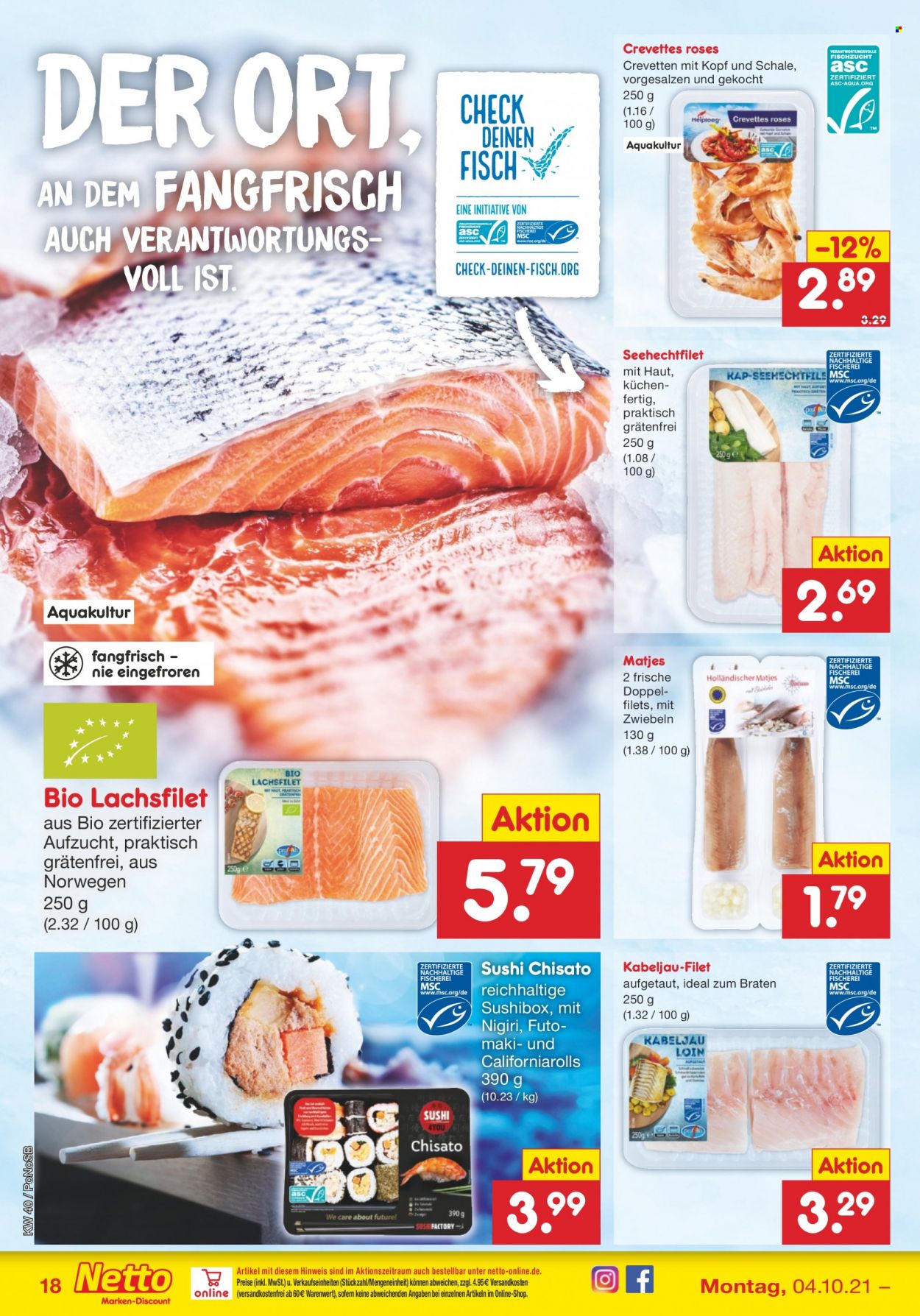 Netto Marken-Discount Prospekte  - 4.10.2021 - 9.10.2021. Seite 18