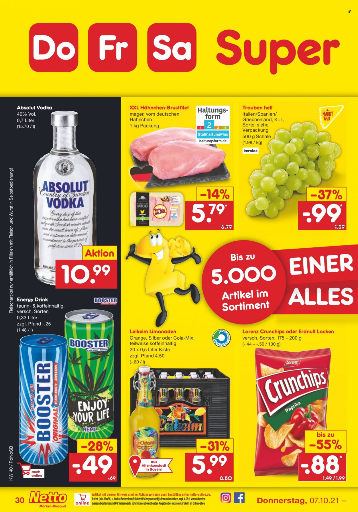 Netto Marken-Discount Prospekte  - 4.10.2021 - 9.10.2021. Seite 30