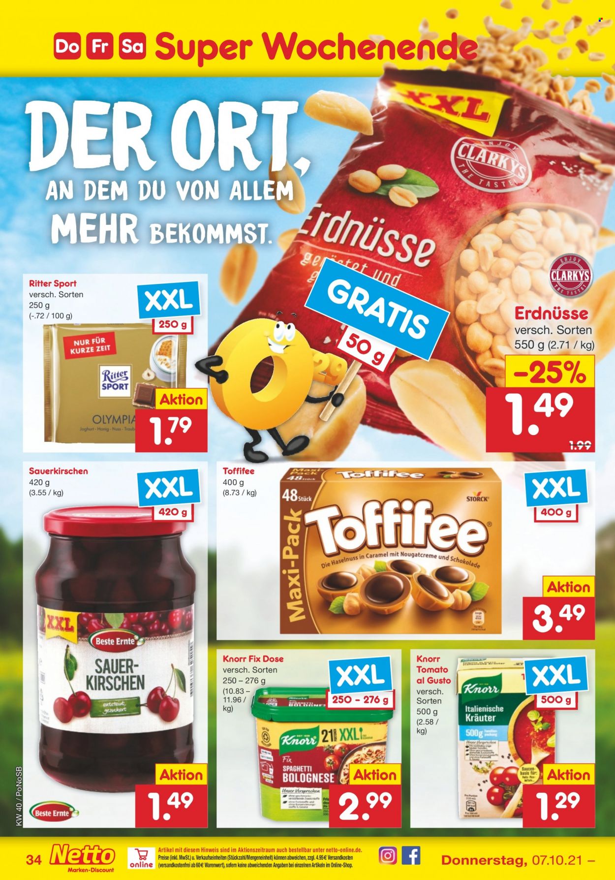 Netto Marken-Discount Prospekte  - 4.10.2021 - 9.10.2021. Seite 34