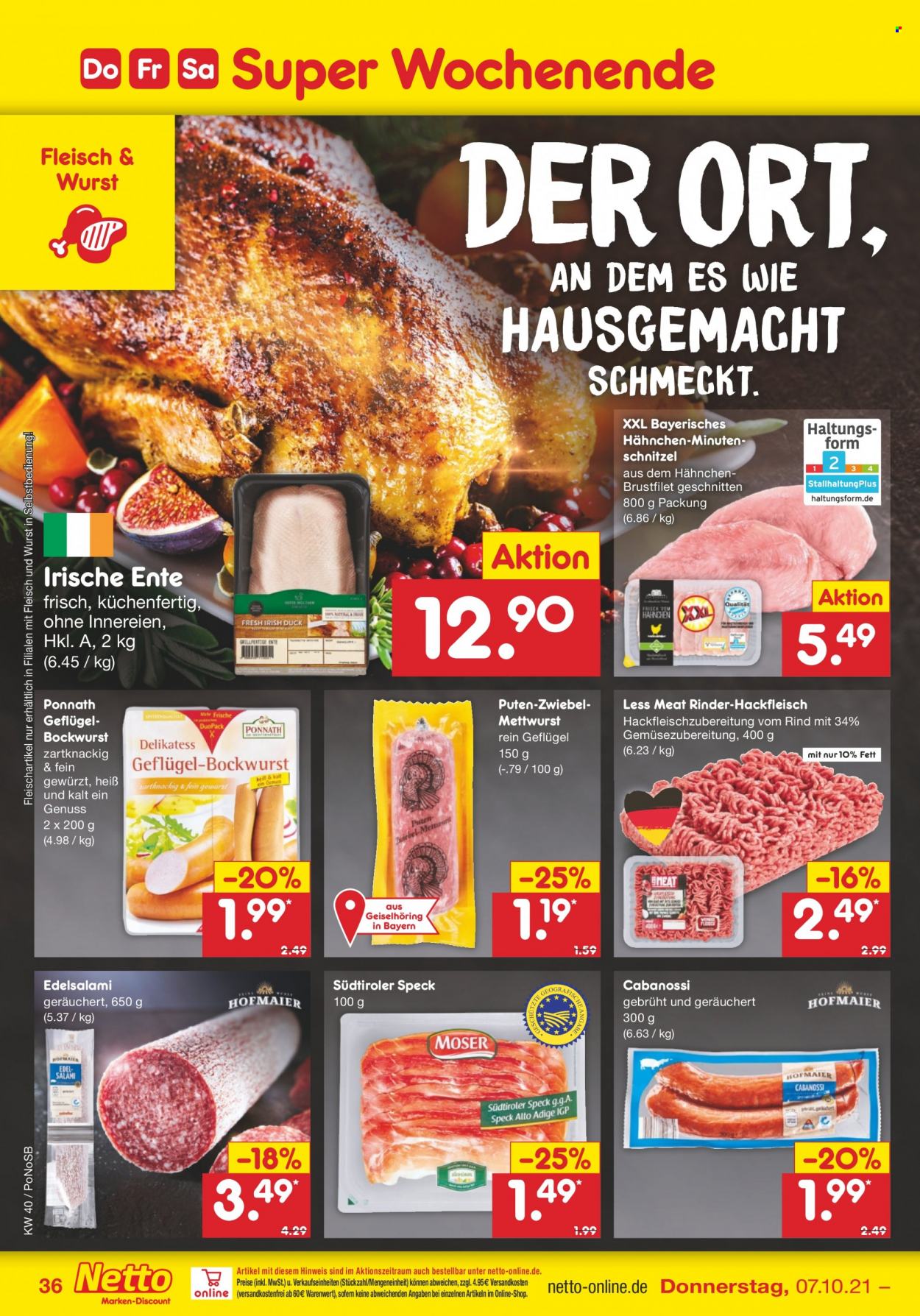 Netto Marken-Discount Prospekte  - 4.10.2021 - 9.10.2021. Seite 36