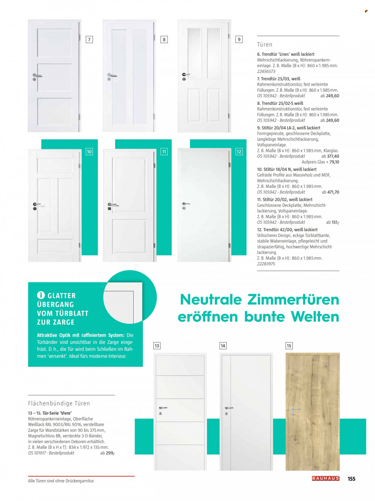 Bauhaus Prospekte  - 5.10.2021 - 31.12.2021. Seite 155