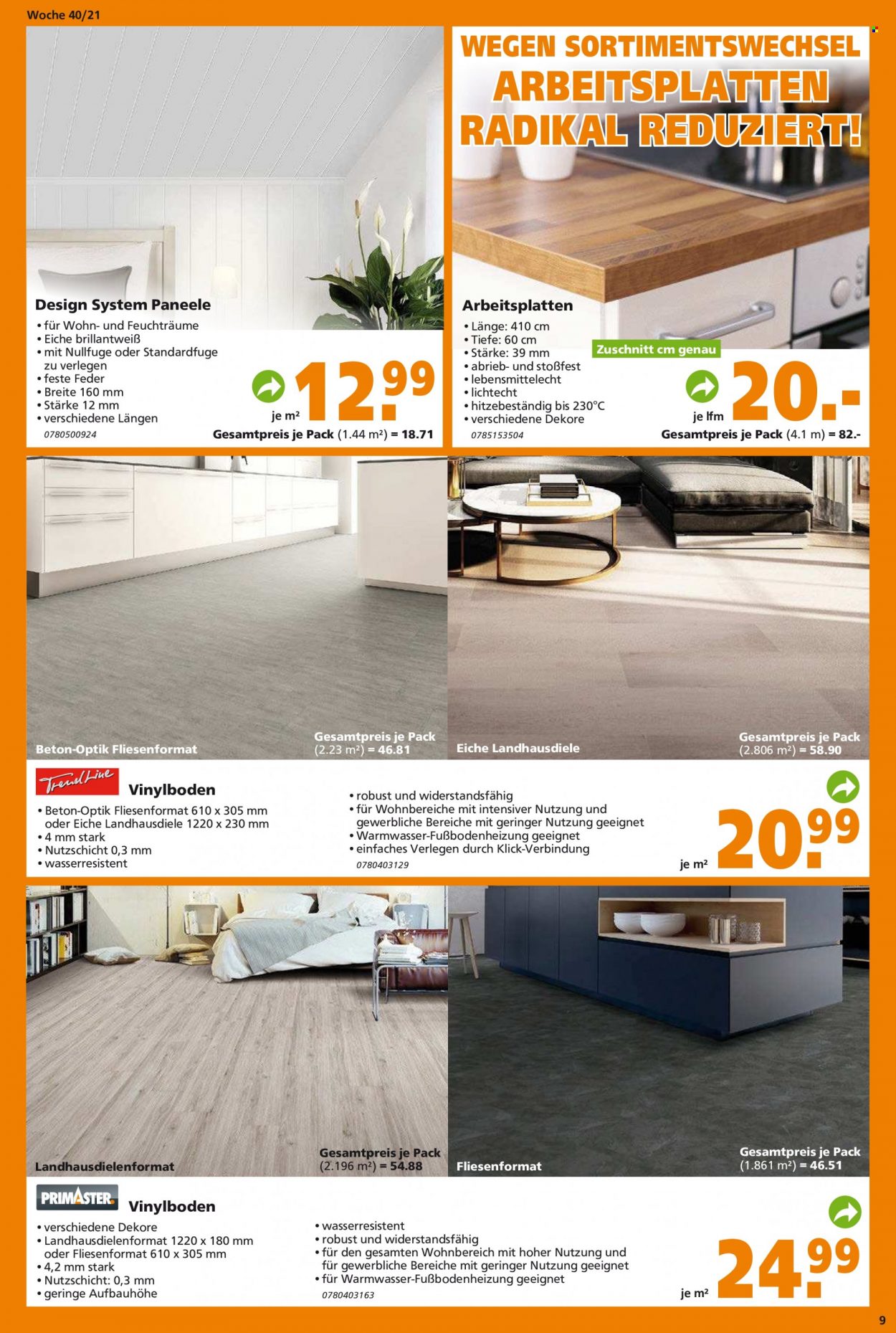 Globus Baumarkt Prospekte  - 5.10.2021 - 12.10.2021. Seite 9