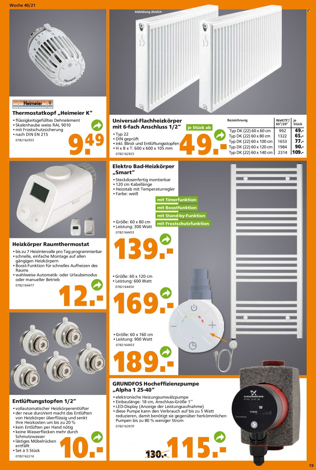 Globus Baumarkt Prospekte  - 5.10.2021 - 12.10.2021. Seite 19