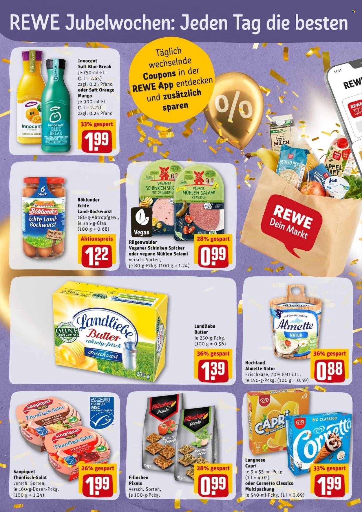 REWE Prospekte  - 4.10.2021 - 9.10.2021. Seite 1