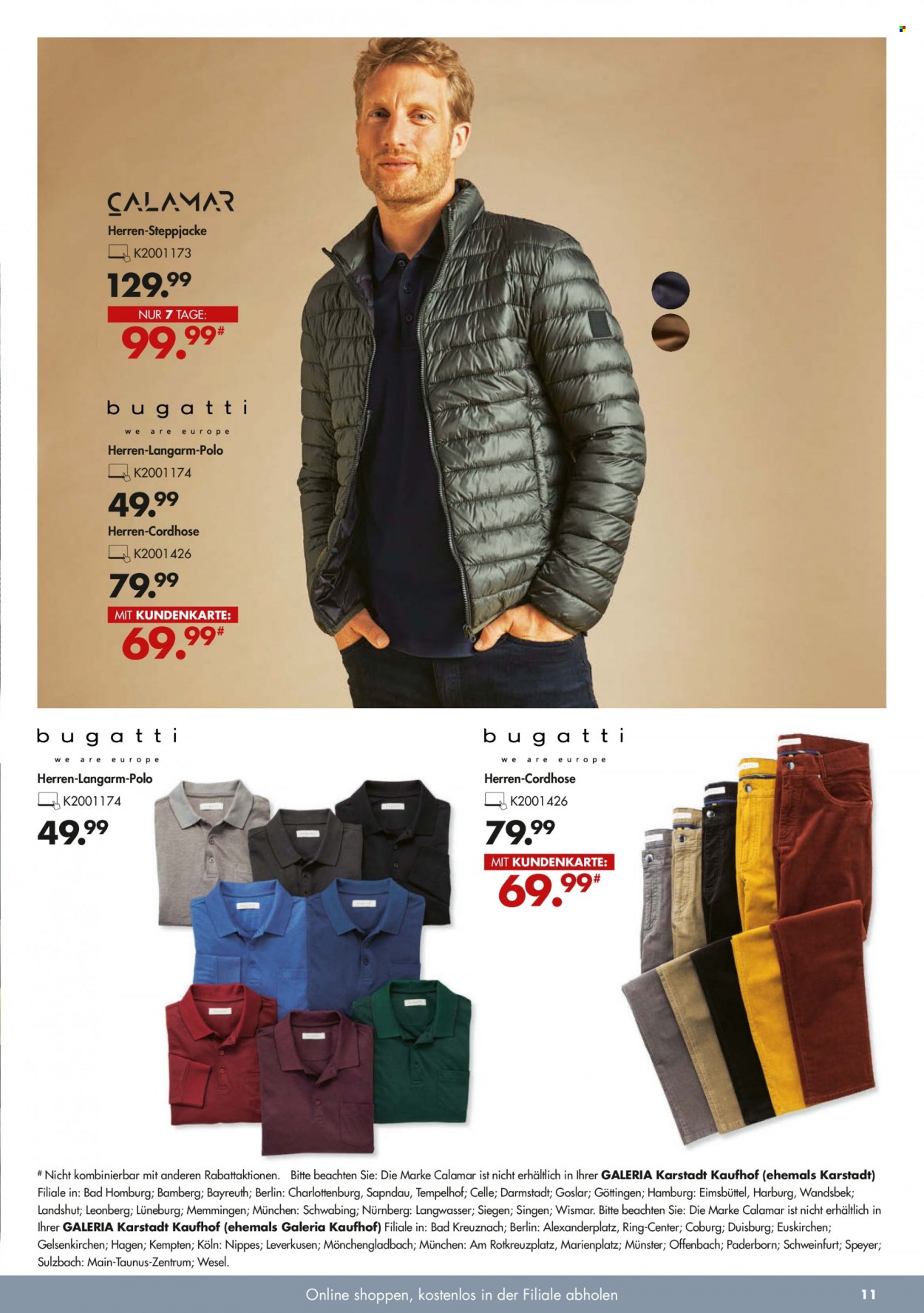 GALERIA Karstadt Kaufhof Prospekte  - 6.10.2021 - 12.10.2021. Seite 11