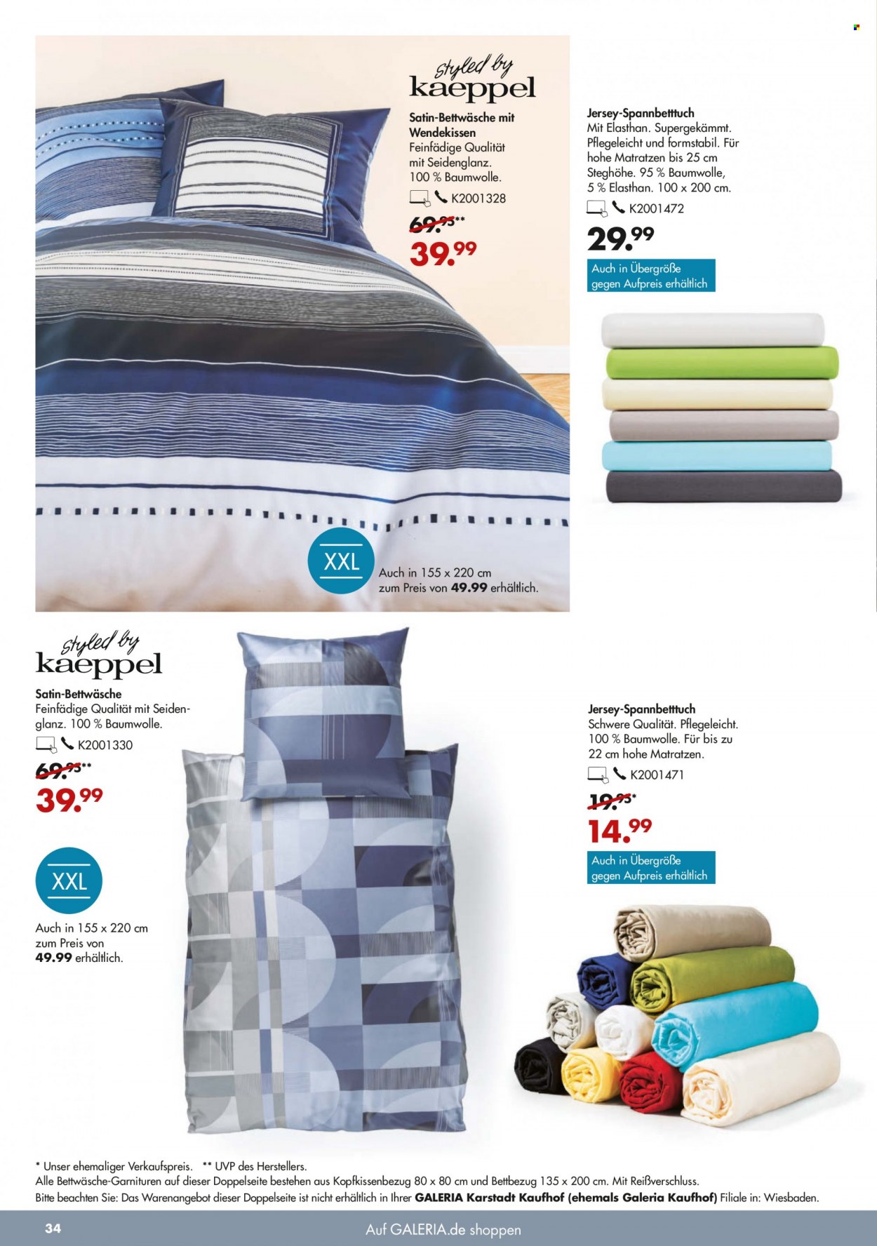 GALERIA Karstadt Kaufhof Prospekte  - 6.10.2021 - 12.10.2021. Seite 34