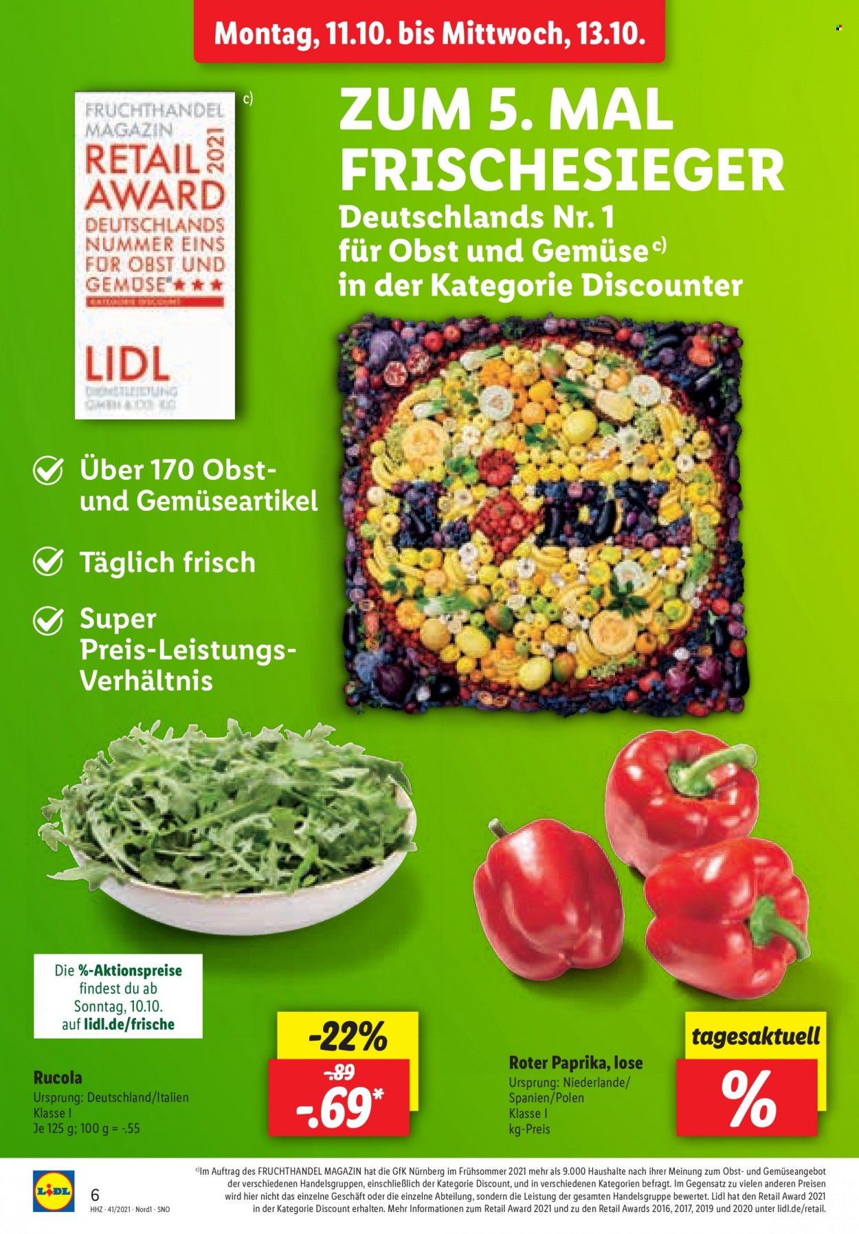 Lidl Prospekte  - 11.10.2021 - 16.10.2021. Seite 6