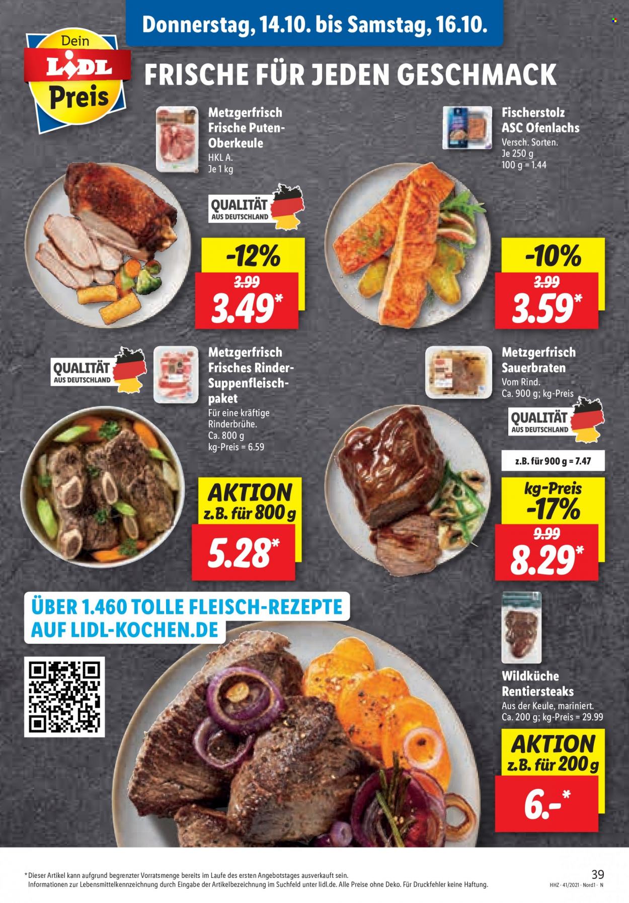 Lidl Prospekte  - 11.10.2021 - 16.10.2021. Seite 39