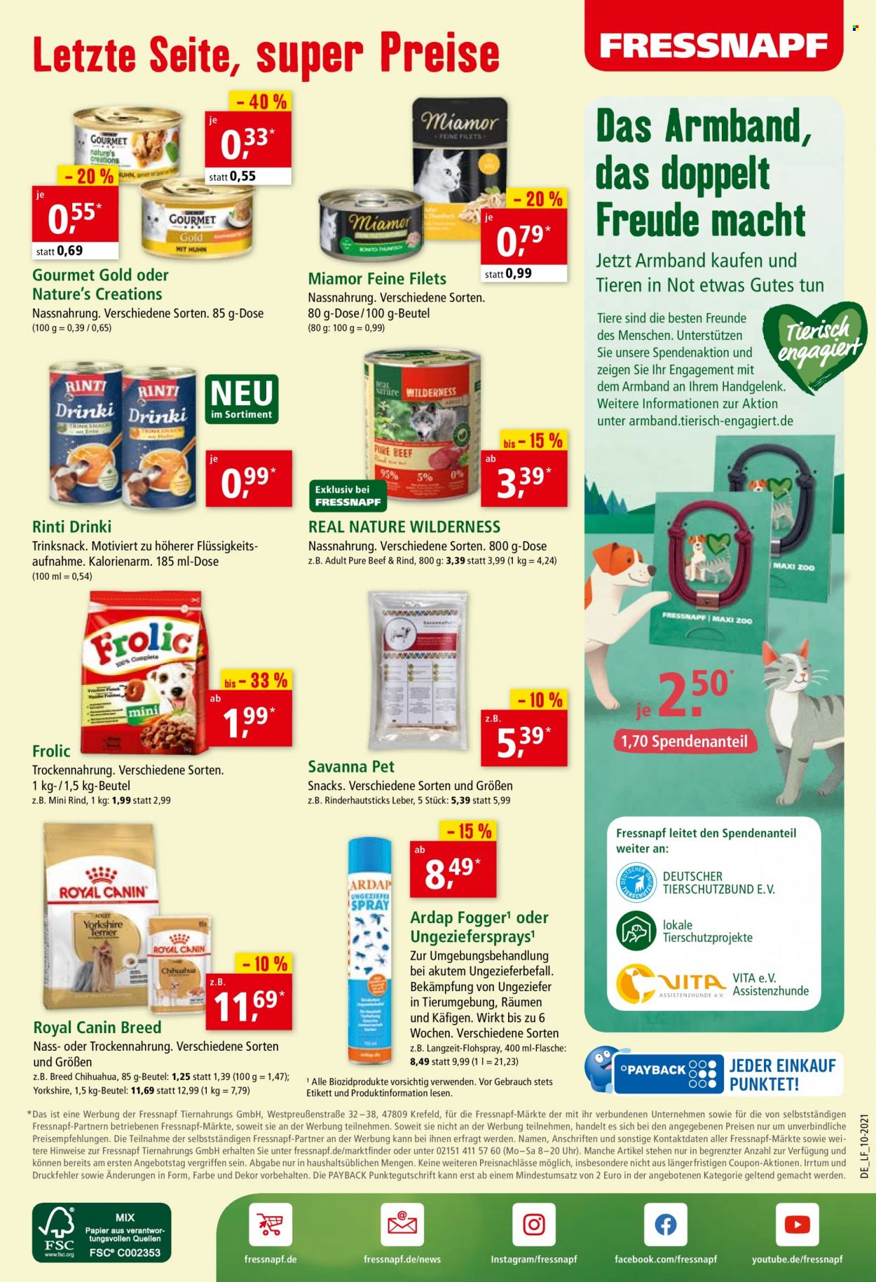 Fressnapf Prospekte  - 4.10.2021 - 9.10.2021. Seite 14