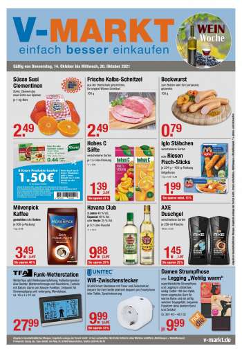 Prospekte V-Markt - 14.10.2021 - 20.10.2021.