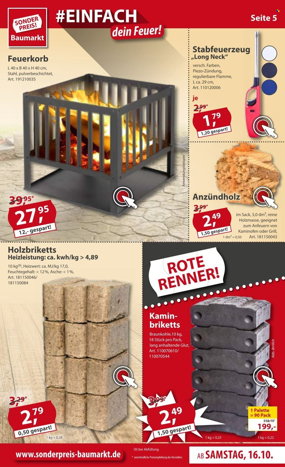 Sonderpreis-Baumarkt Prospekte  - 16.10.2021 - 22.10.2021. Seite 5