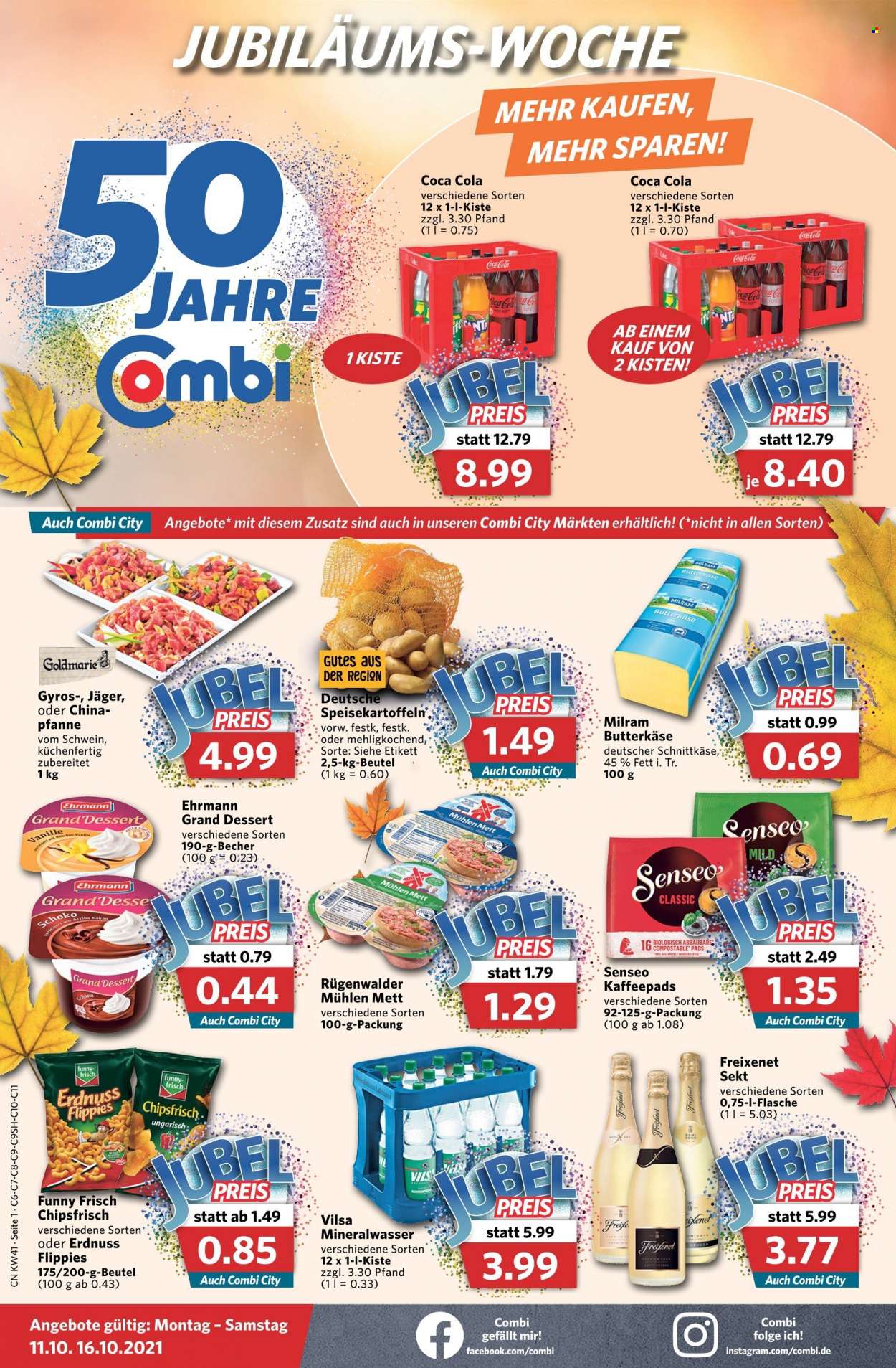 Combi Prospekte  - 11.10.2021 - 16.10.2021. Seite 1