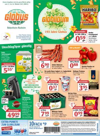Prospekte Globus - 11.10.2021 - 16.10.2021.