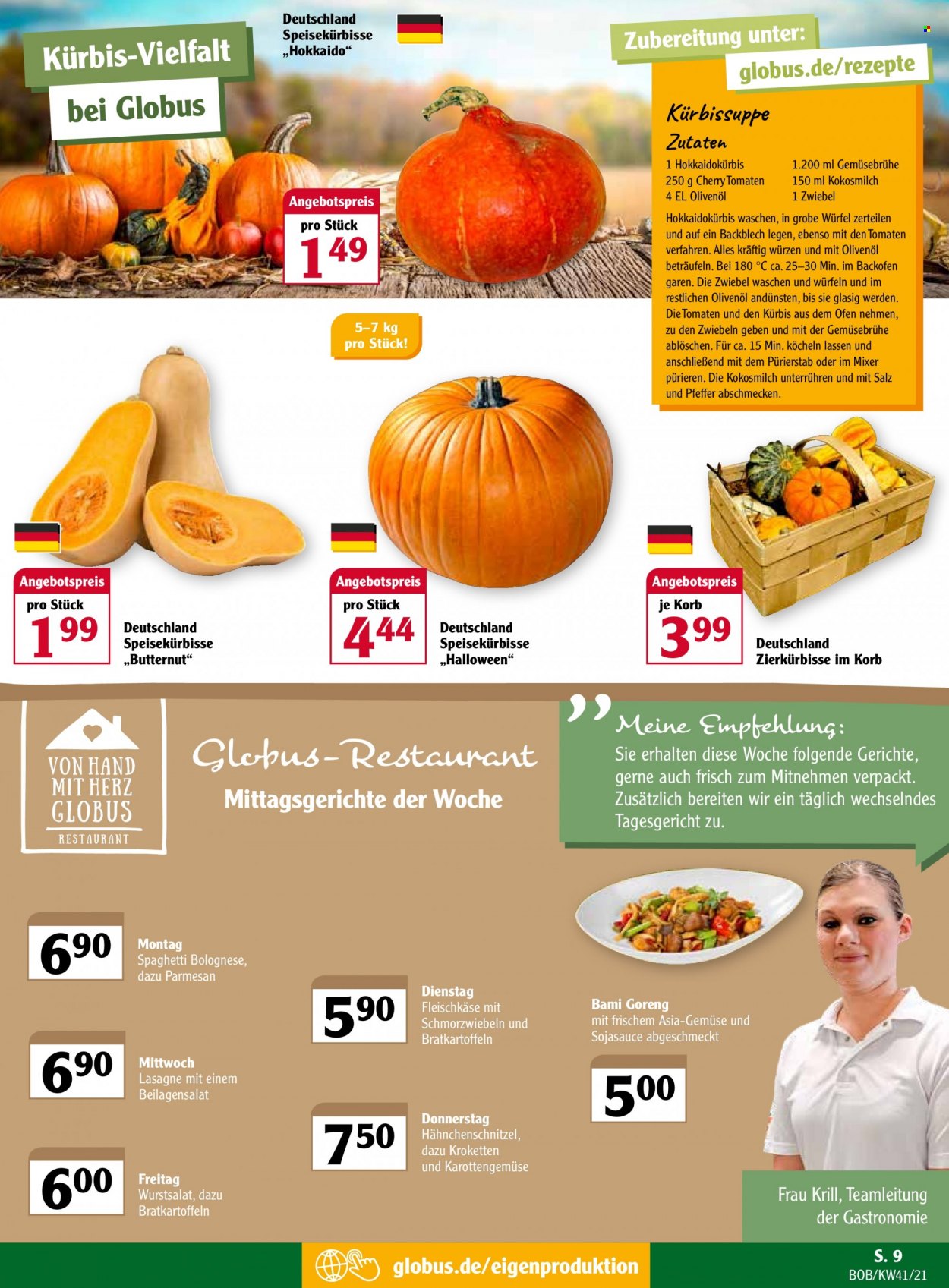 Globus Prospekte  - 11.10.2021 - 16.10.2021. Seite 9