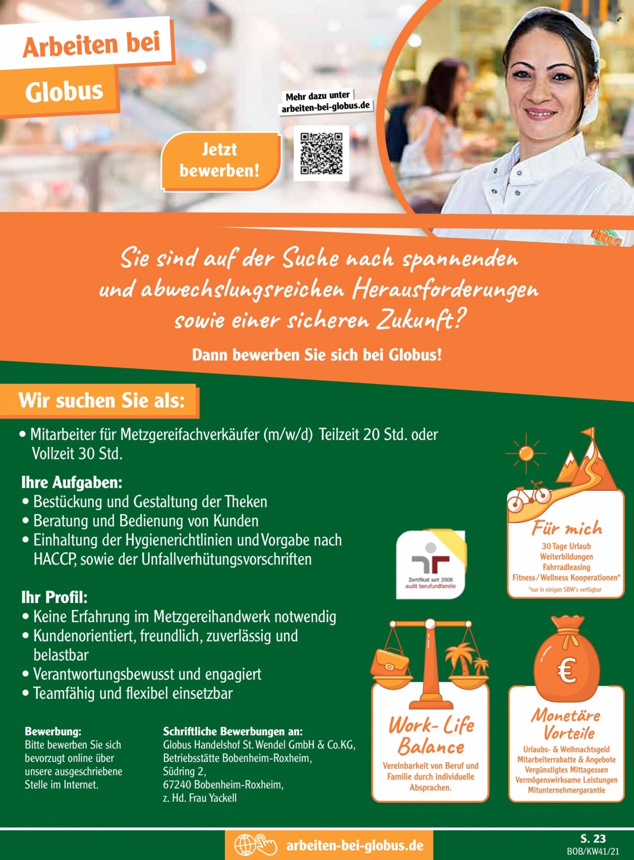 Globus Prospekte  - 11.10.2021 - 16.10.2021. Seite 23