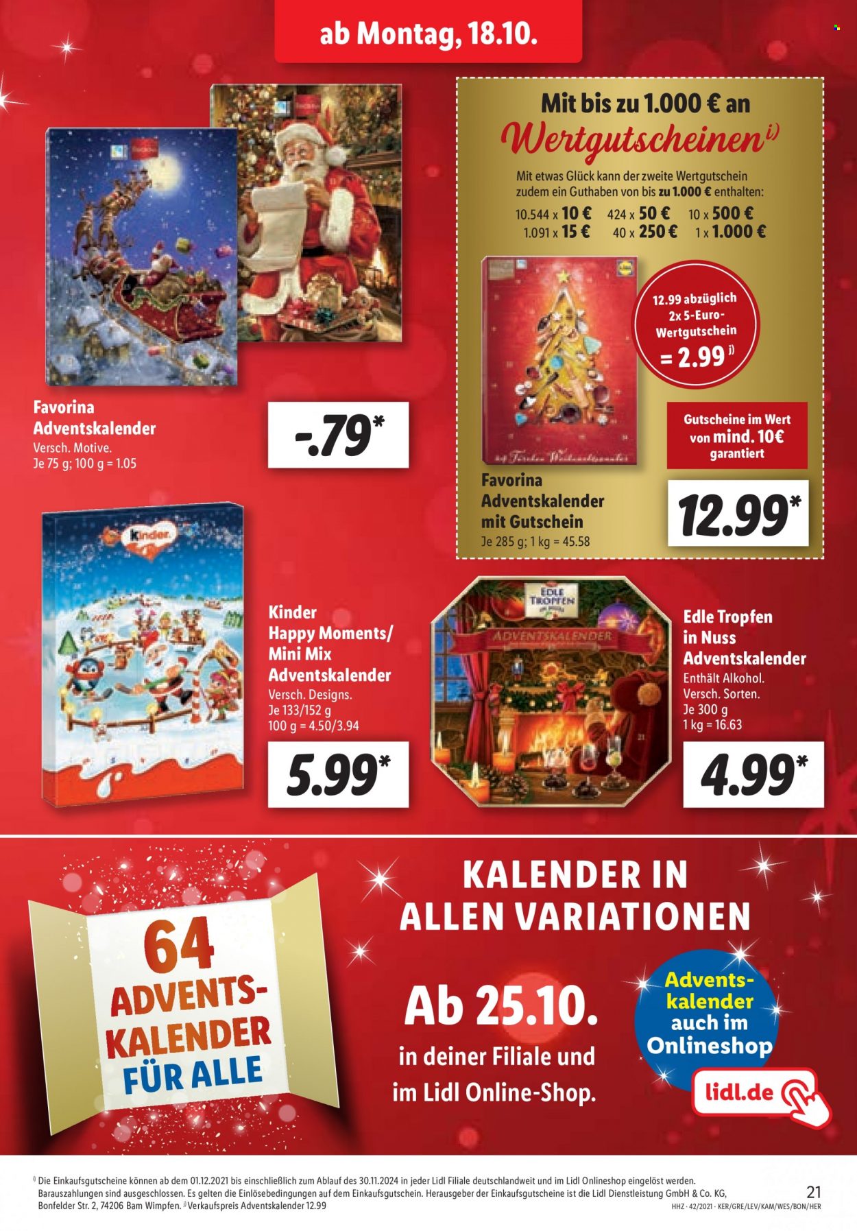 Lidl Prospekte  - 18.10.2021 - 23.10.2021. Seite 21