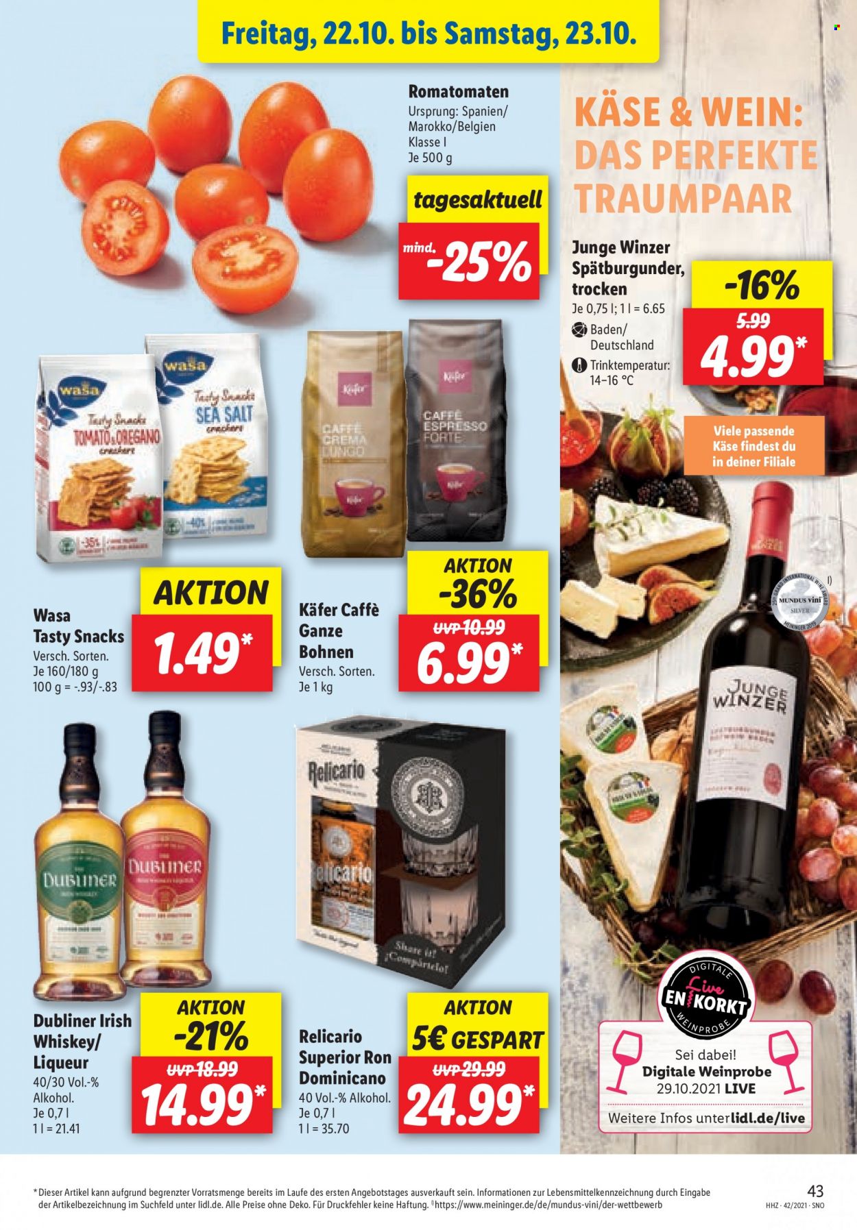 Lidl Prospekte  - 18.10.2021 - 23.10.2021. Seite 43