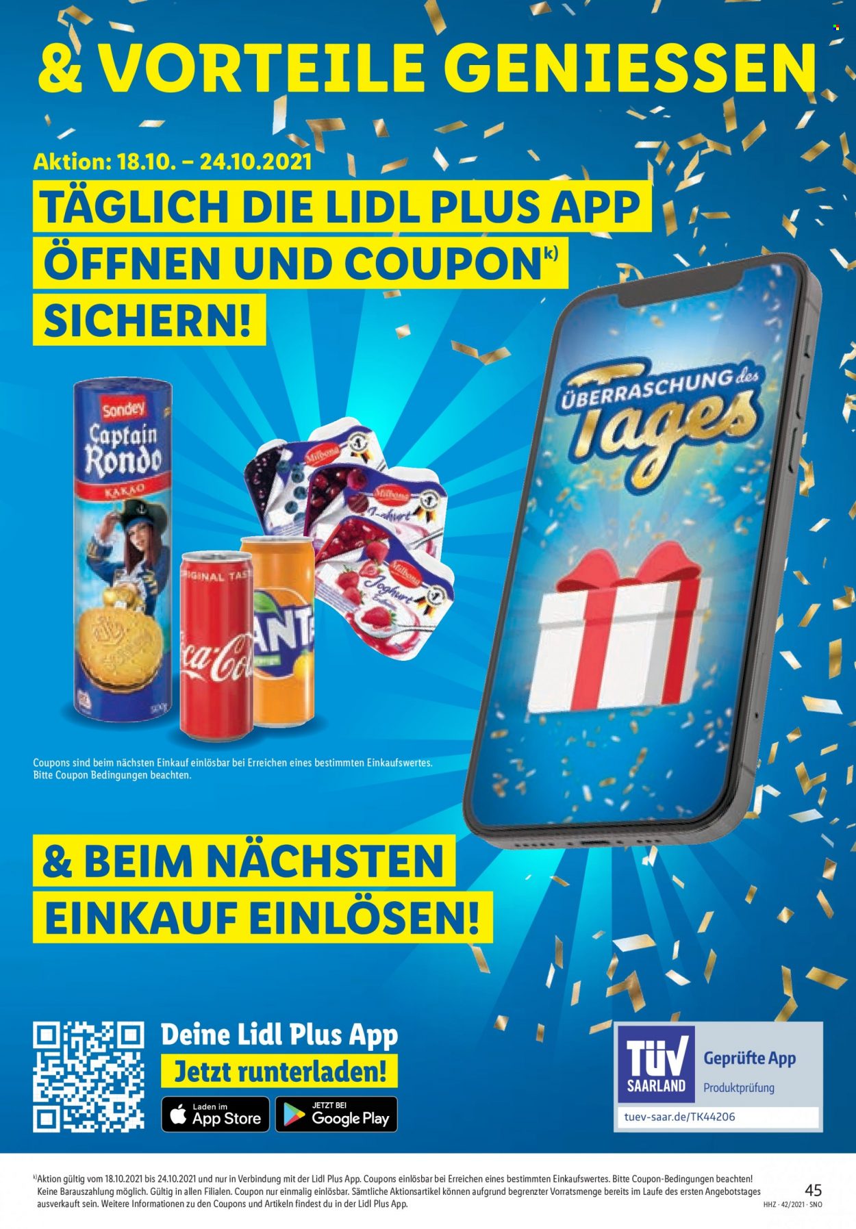 Lidl Prospekte  - 18.10.2021 - 23.10.2021. Seite 45