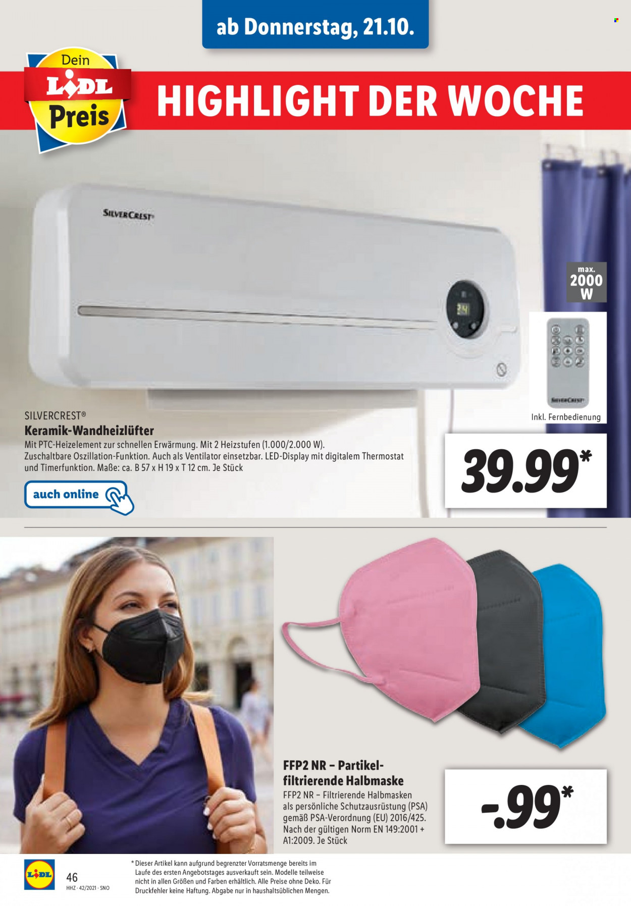 Lidl Prospekte  - 18.10.2021 - 23.10.2021. Seite 46