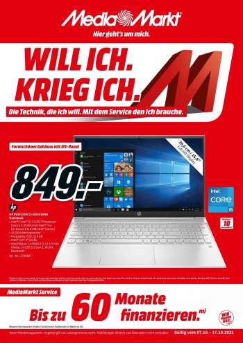 Prospekte MediaMarkt - 7.10.2021 - 17.10.2021.