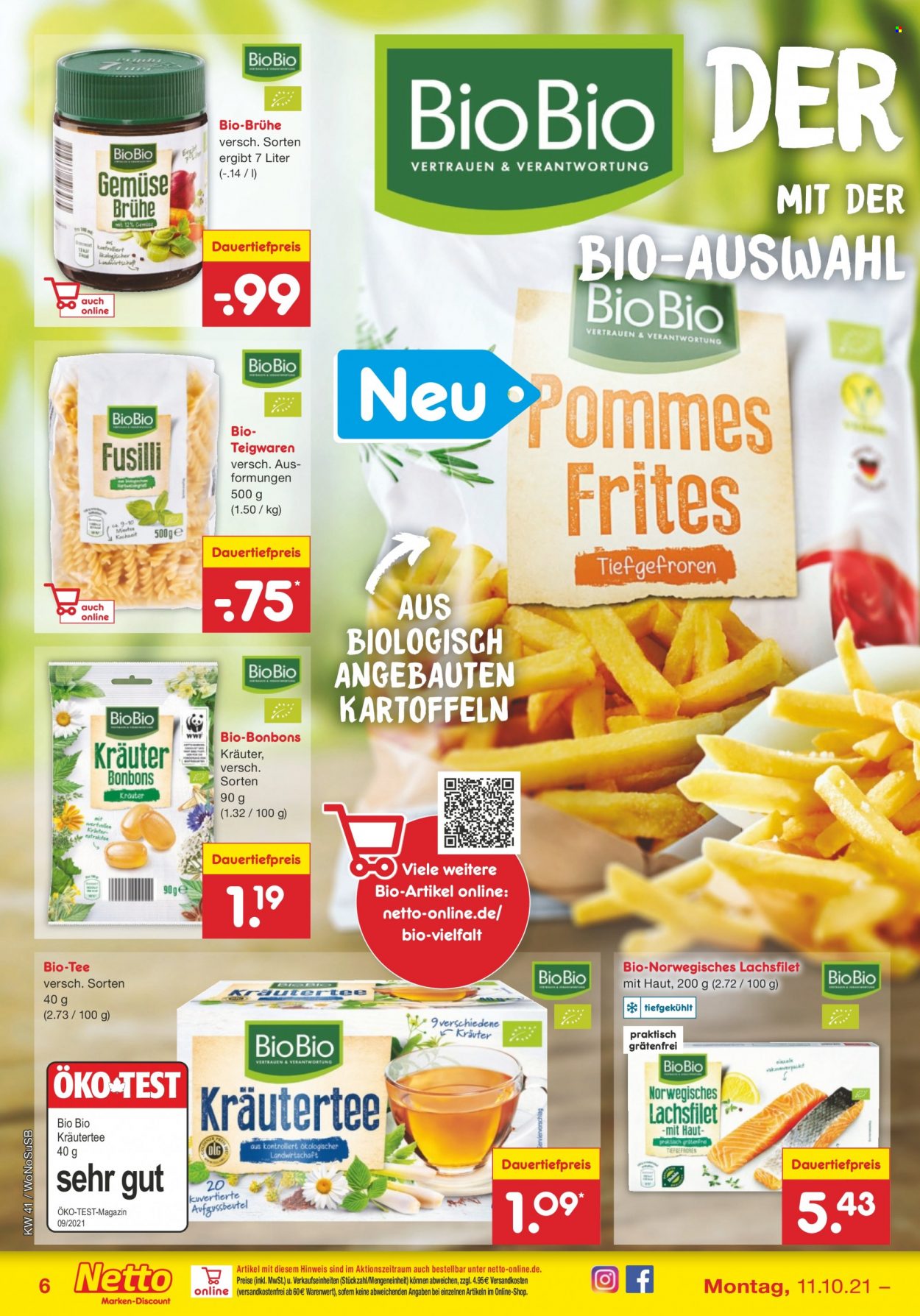 Netto Marken-Discount Prospekte  - 11.10.2021 - 16.10.2021. Seite 6