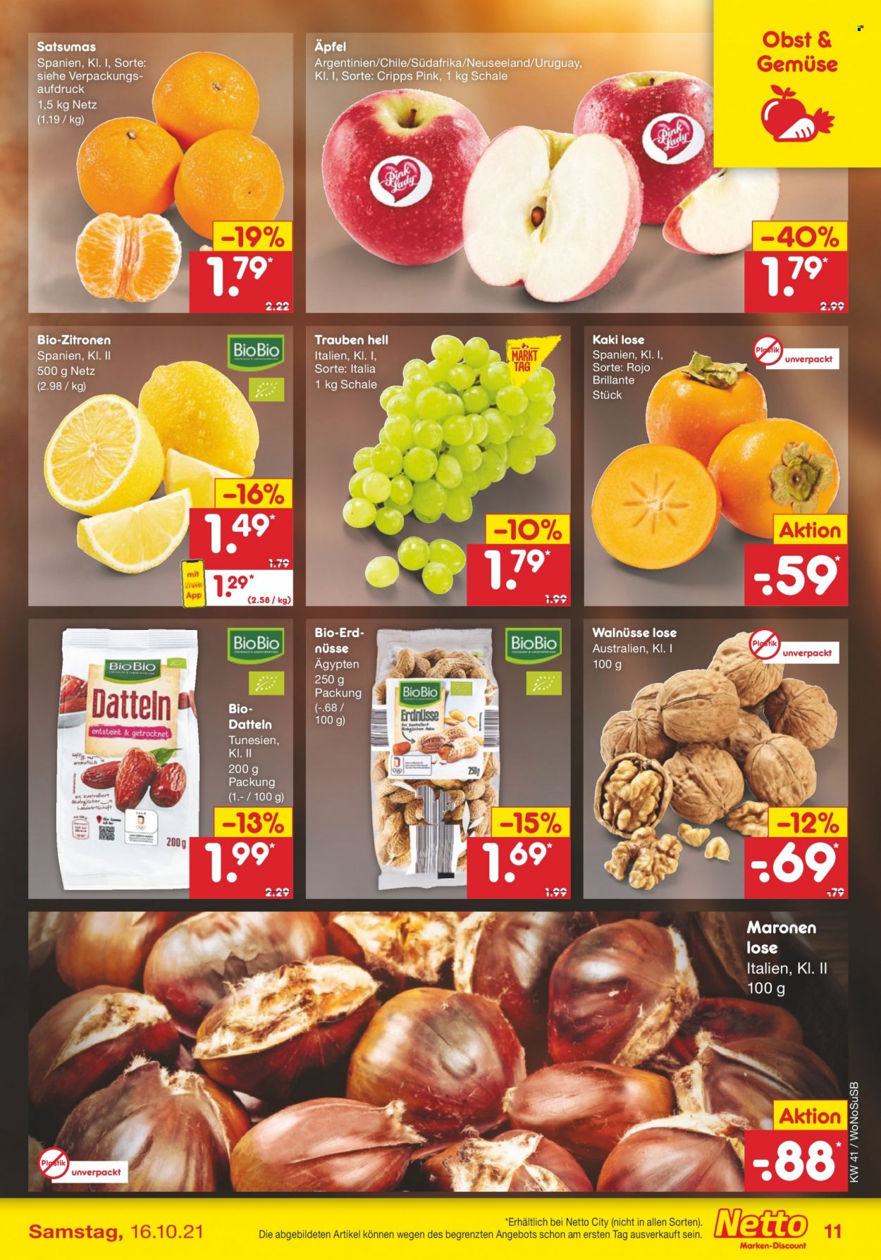 Netto Marken-Discount Prospekte  - 11.10.2021 - 16.10.2021. Seite 11