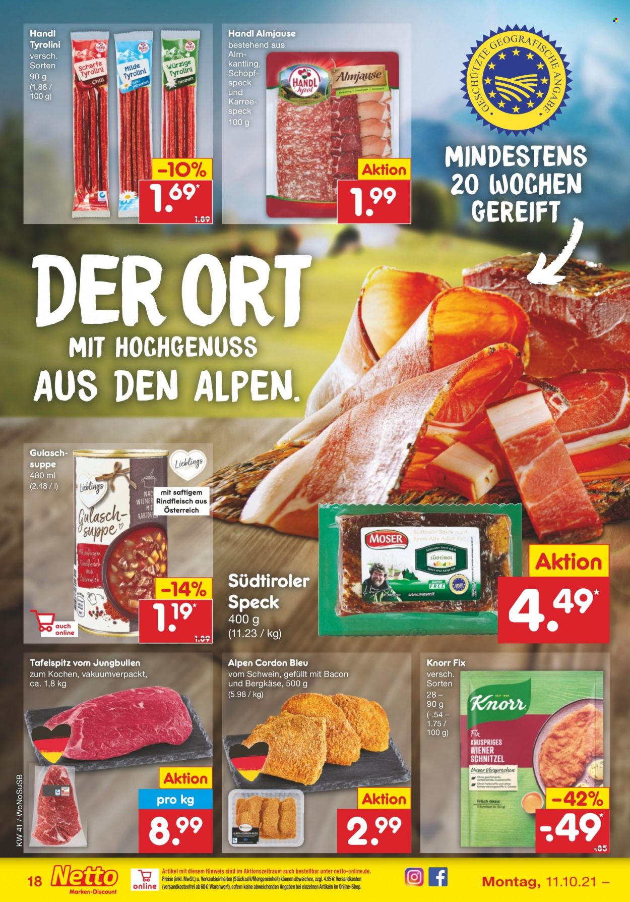 Netto Marken-Discount Prospekte  - 11.10.2021 - 16.10.2021. Seite 18