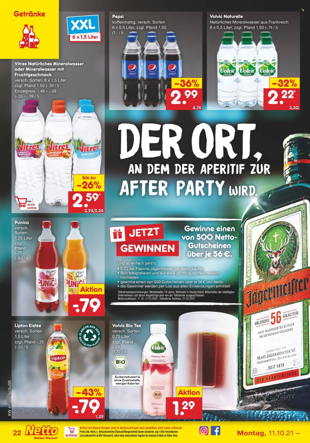 Netto Marken-Discount Prospekte  - 11.10.2021 - 16.10.2021. Seite 22