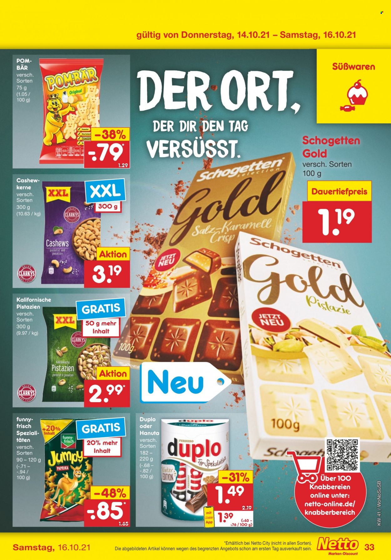 Netto Marken-Discount Prospekte  - 11.10.2021 - 16.10.2021. Seite 33
