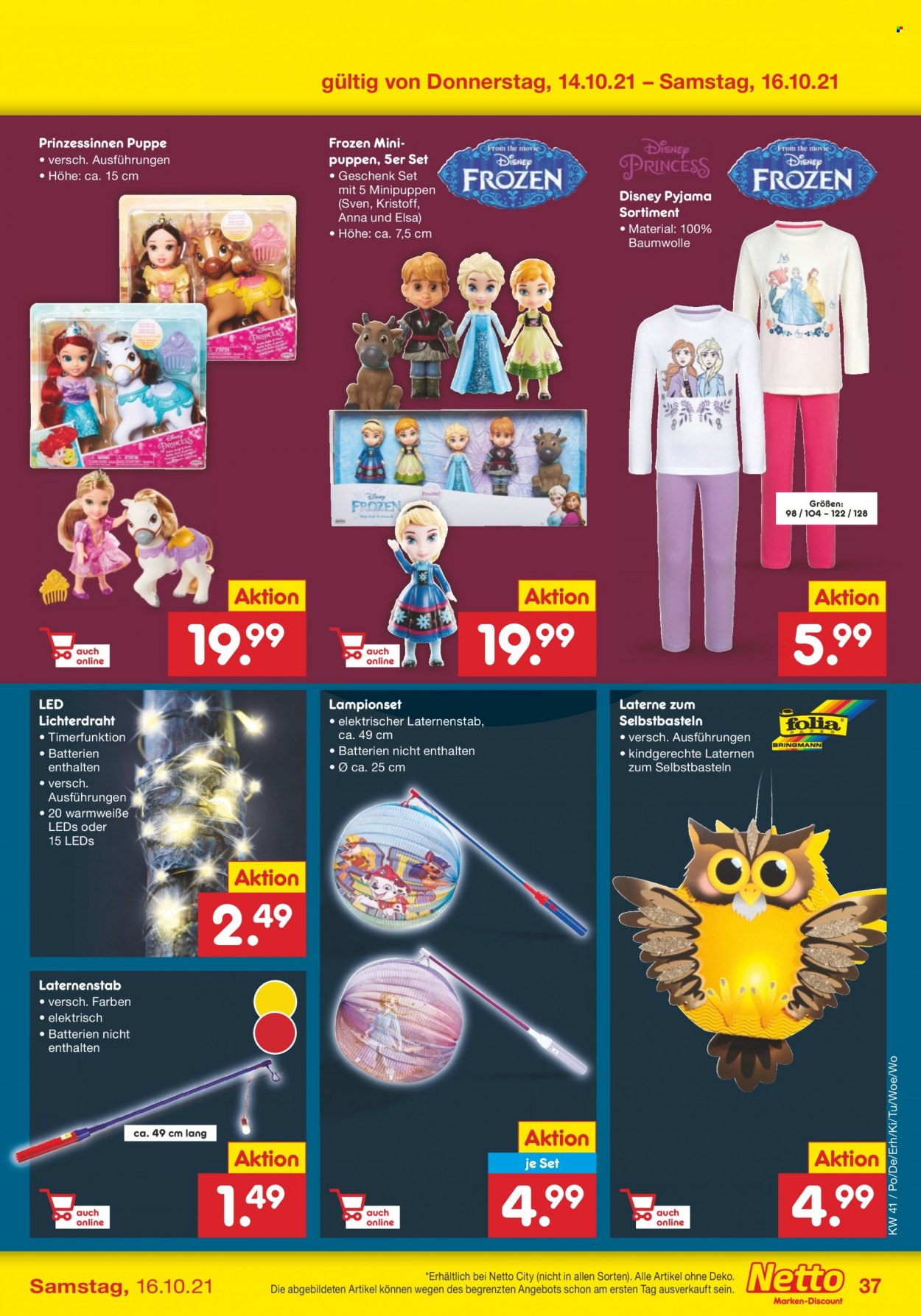 Netto Marken-Discount Prospekte  - 11.10.2021 - 16.10.2021. Seite 37