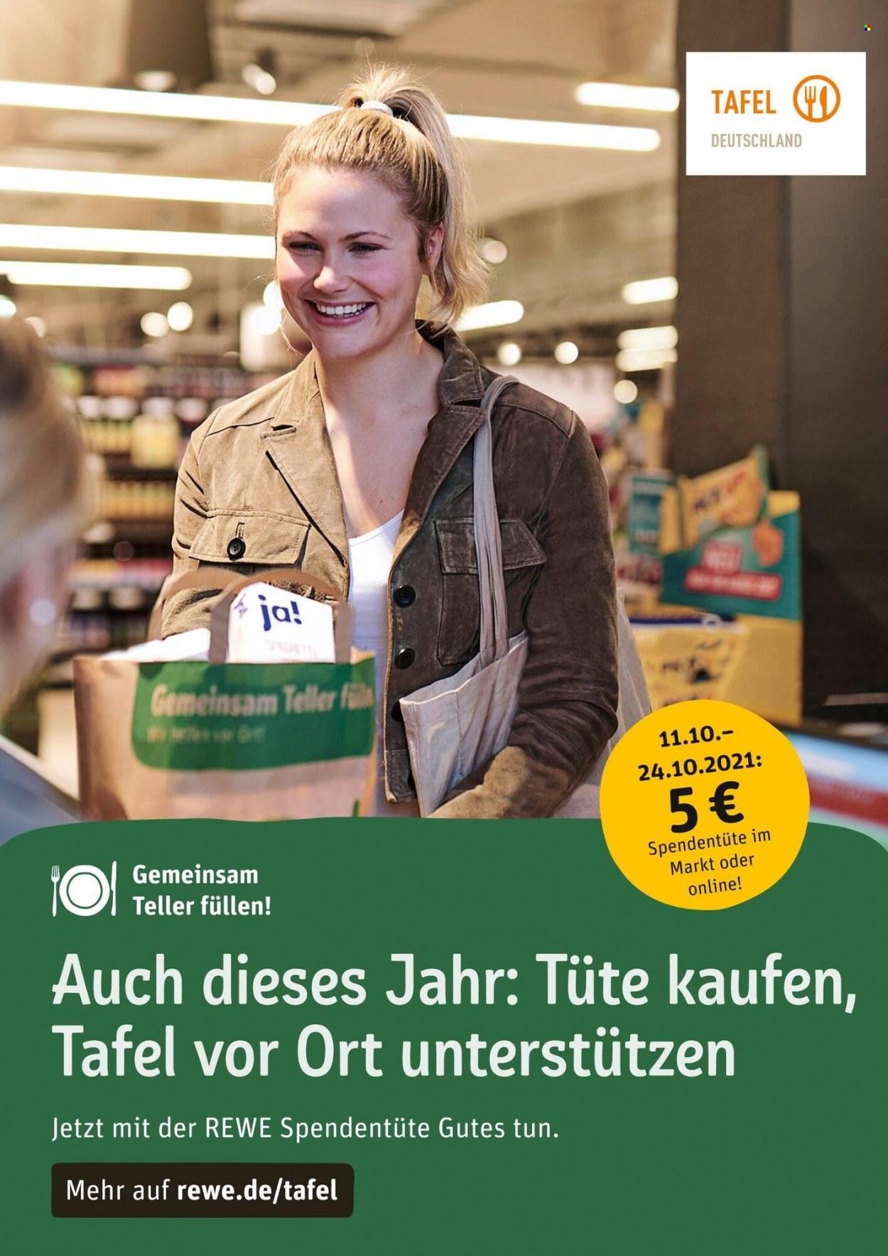 REWE Prospekte  - 11.10.2021 - 16.10.2021. Seite 1
