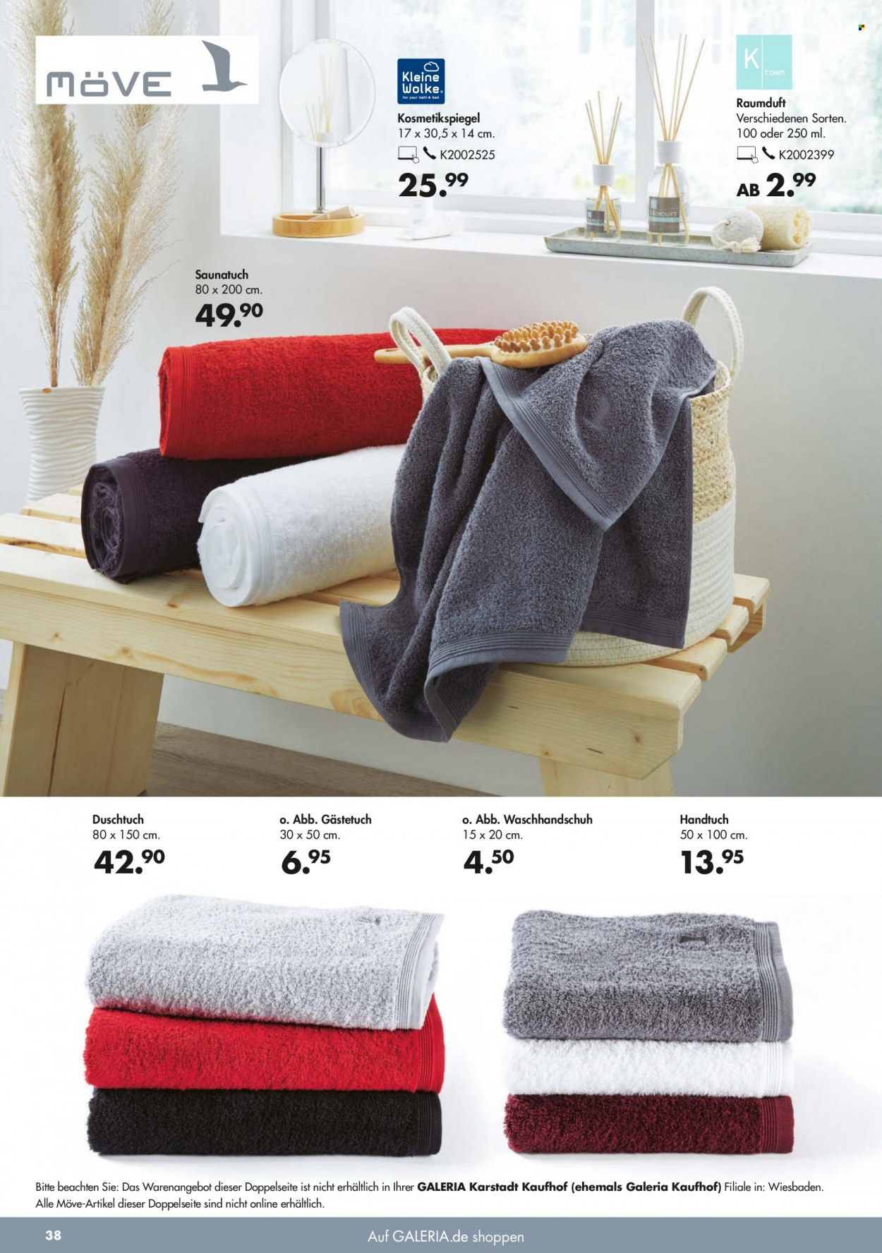 GALERIA Karstadt Kaufhof Prospekte  - 13.10.2021 - 19.10.2021. Seite 38
