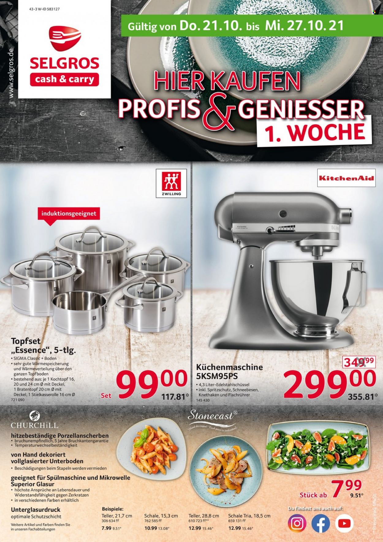Selgros Prospekte  - 21.10.2021 - 27.10.2021. Seite 1