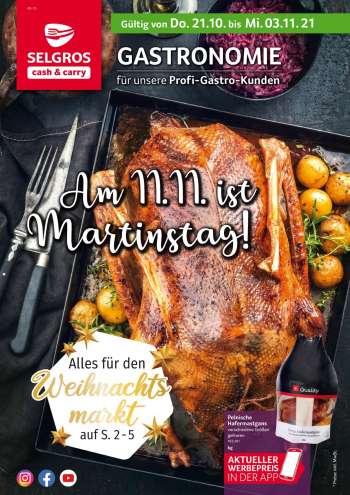 Prospekte Selgros - 21.10.2021 - 3.11.2021.