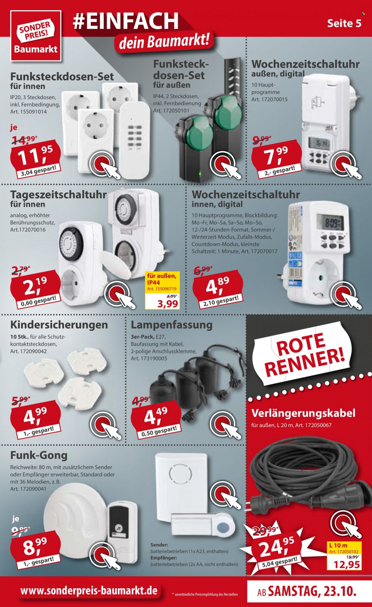 Sonderpreis-Baumarkt Prospekte  - 23.10.2021 - 29.10.2021. Seite 5