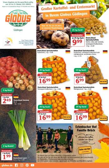 Prospekte Globus - 18.10.2021 - 23.10.2021.