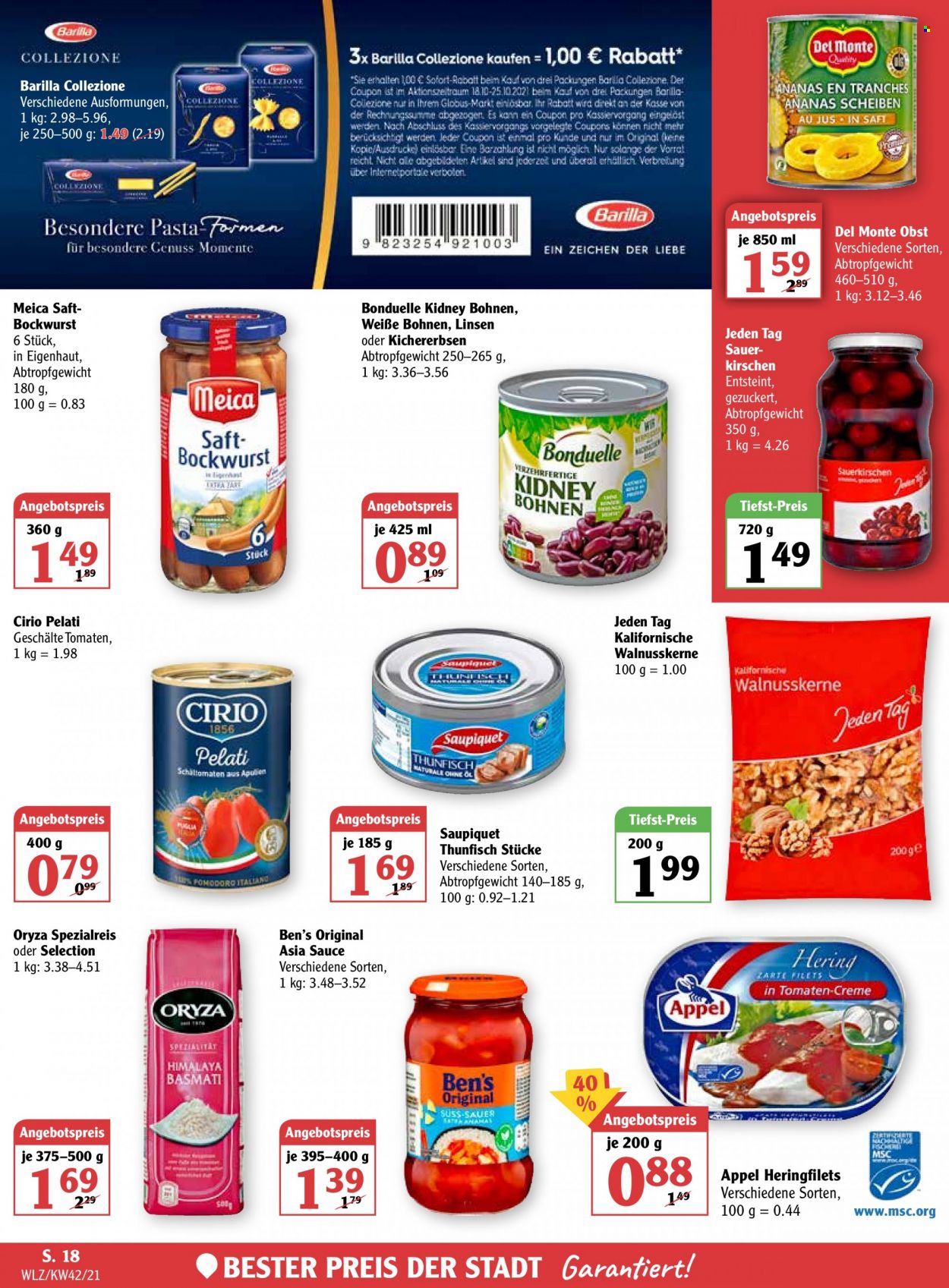 Globus Prospekte  - 18.10.2021 - 23.10.2021. Seite 21