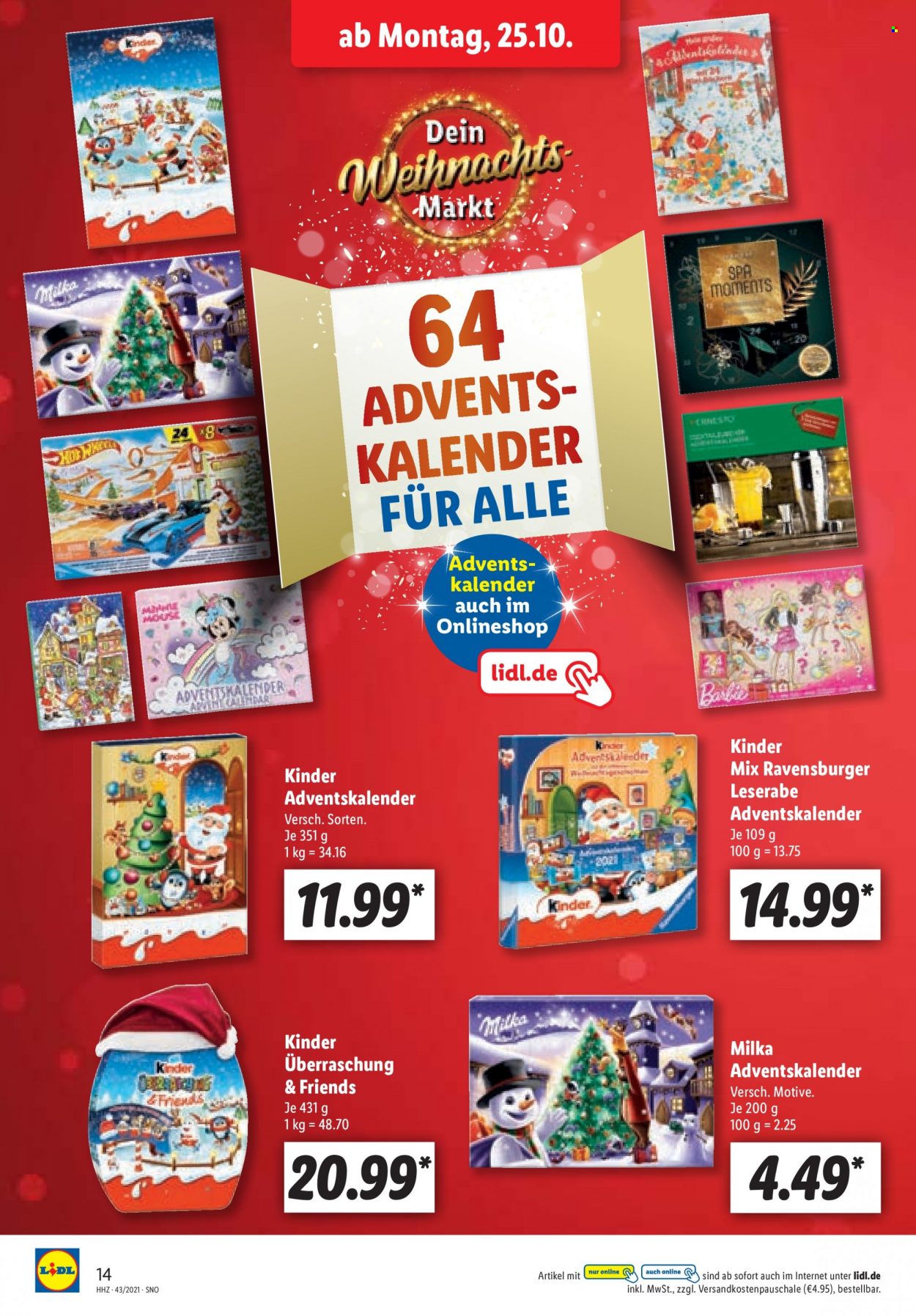 Lidl Prospekte  - 25.10.2021 - 30.10.2021. Seite 14
