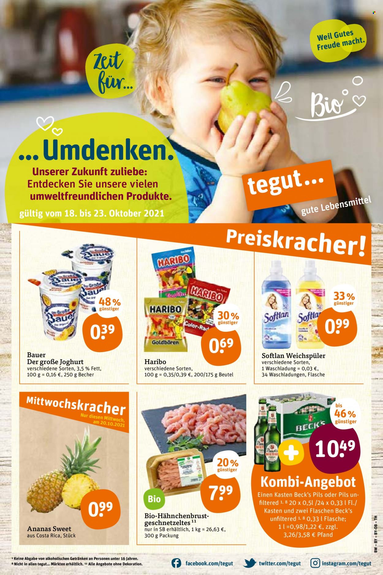 tegut... Prospekte  - 18.10.2021 - 23.10.2021. Seite 1