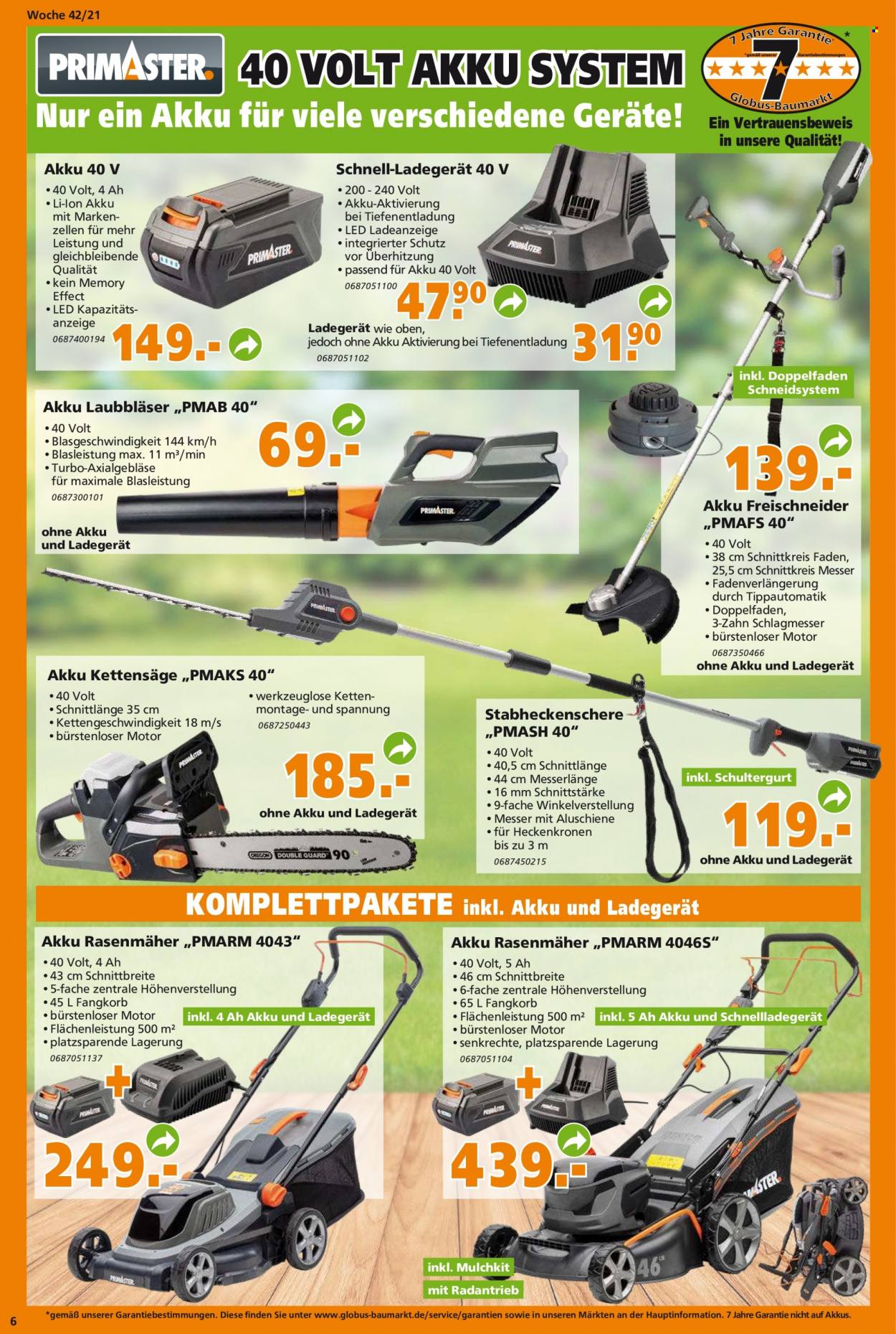Globus Baumarkt Prospekte  - 18.10.2021 - 23.10.2021. Seite 6