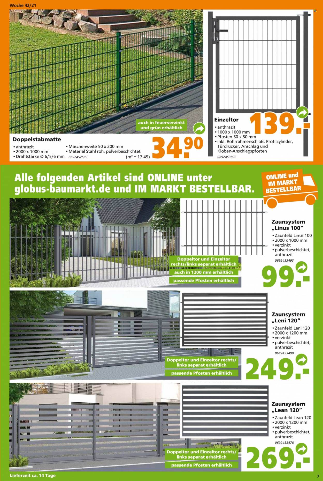 Globus Baumarkt Prospekte  - 18.10.2021 - 23.10.2021. Seite 7